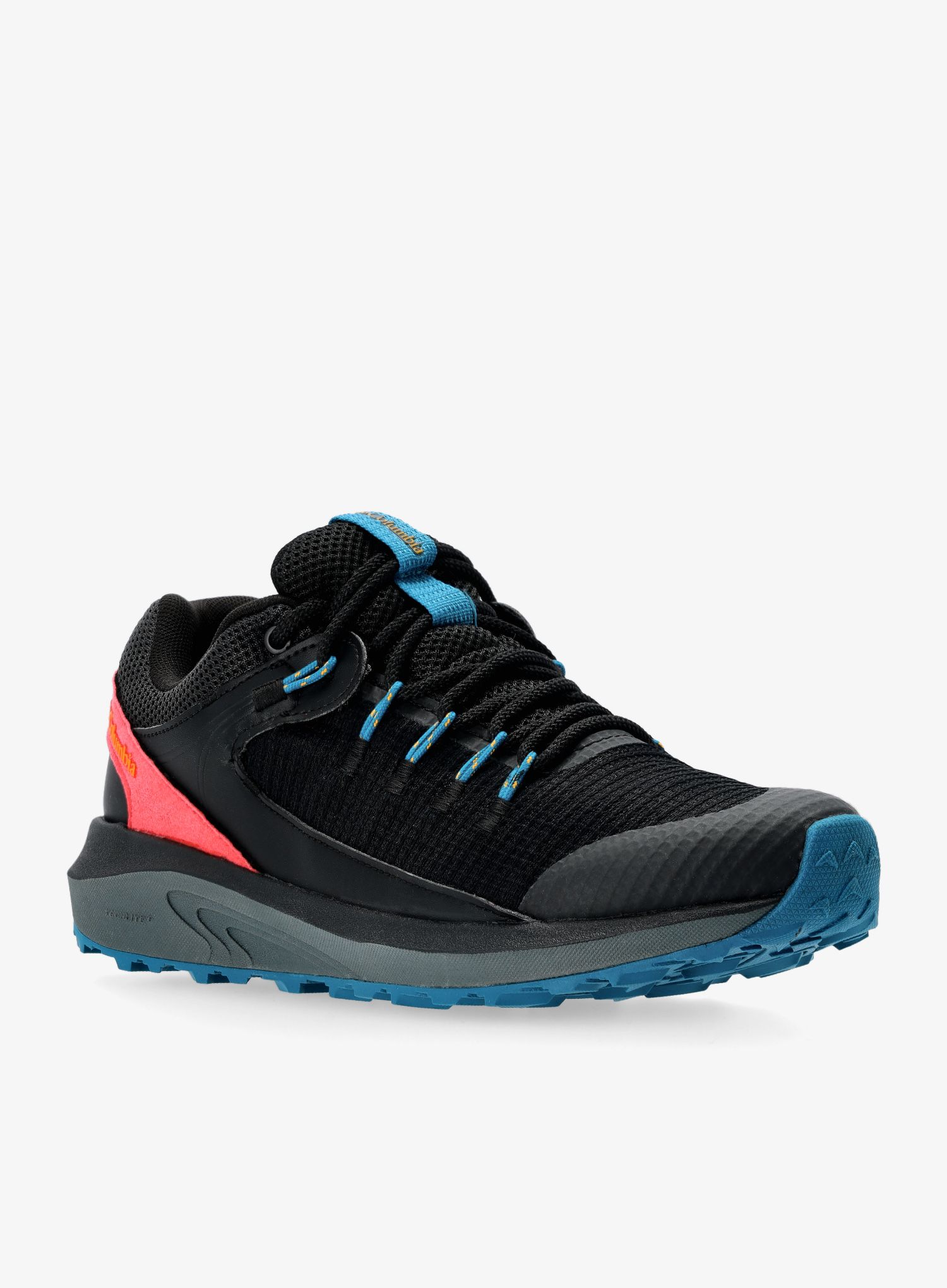 Ženski pohodniški čevlji Columbia Trailstorm WP - black/bright marigold