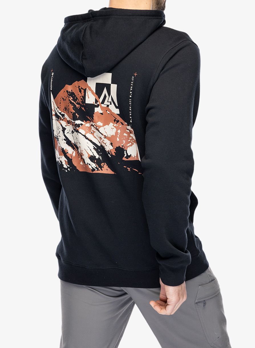 Jopica s kapuco Columbia Trek Graphic Hoodie - black/mountain air