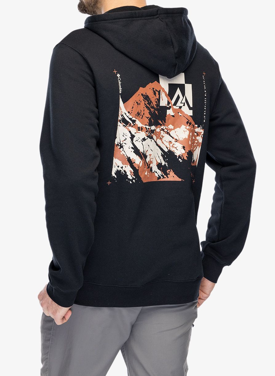 Jopica s kapuco Columbia Trek Graphic Hoodie - black/mountain air