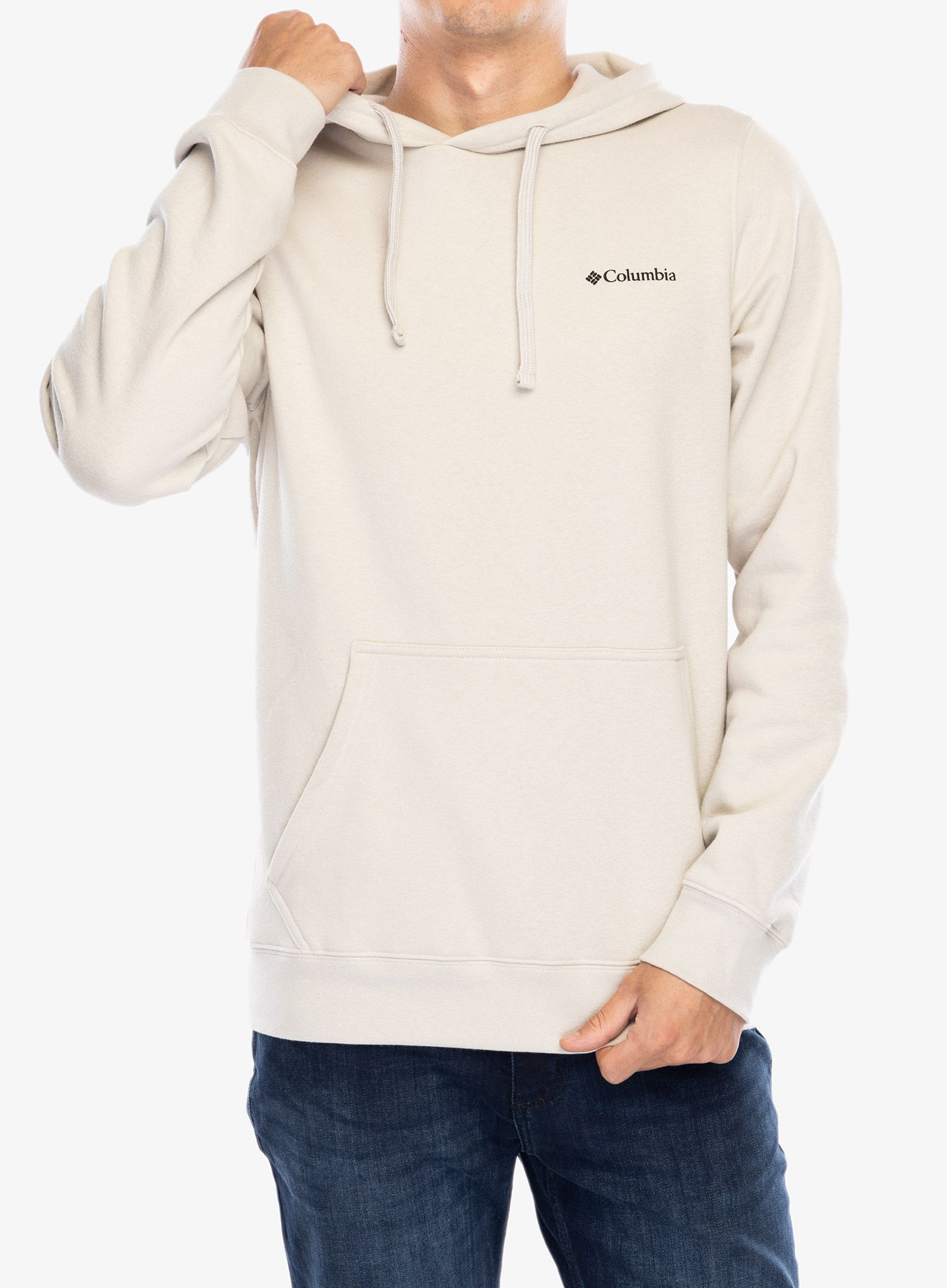 Jopica s kapuco Columbia Trek Graphic Hoodie - dark stone/button badge