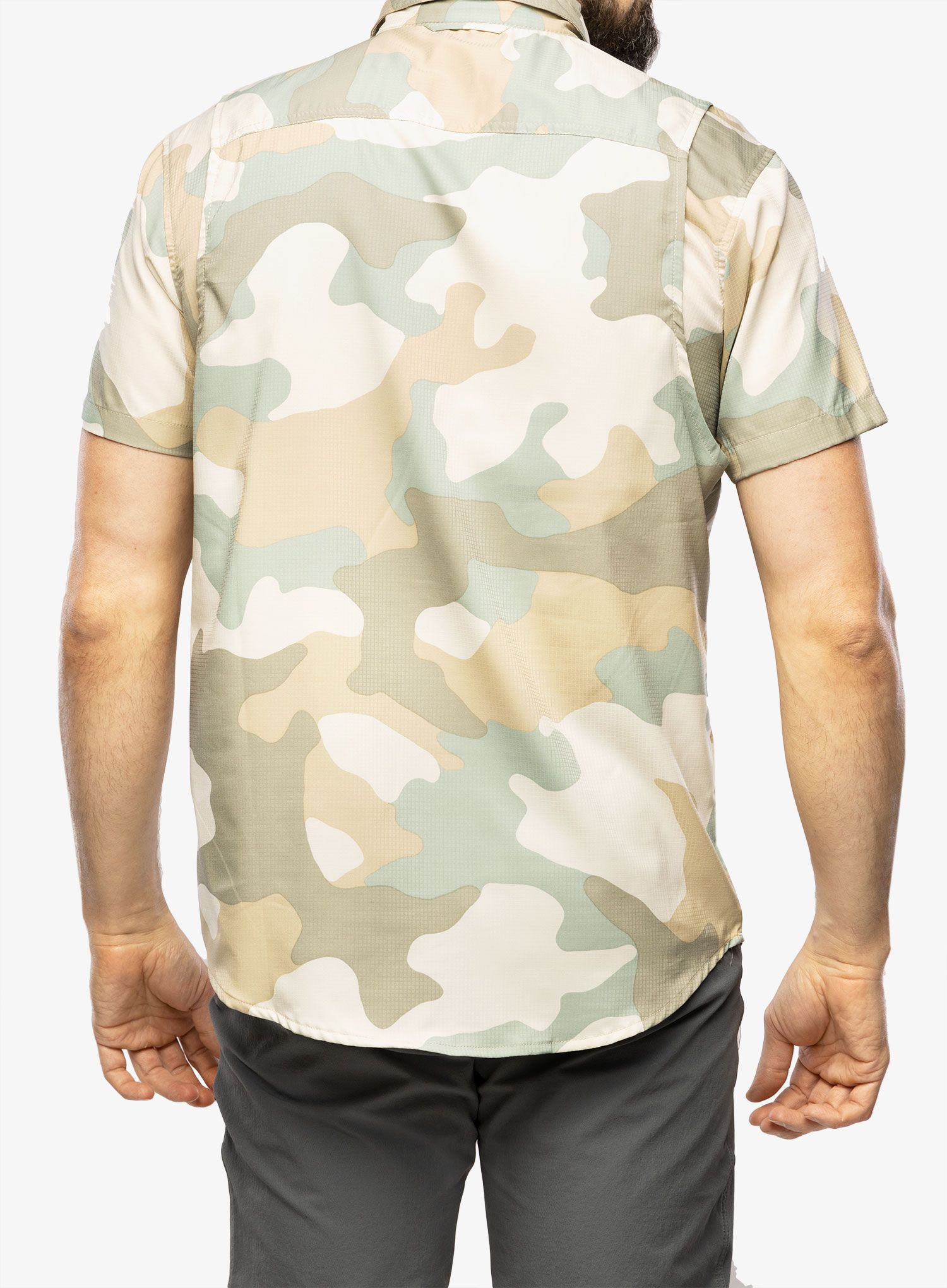 Moška srajca Columbia Utilizer Printed S/S Woven - niagara mod camo