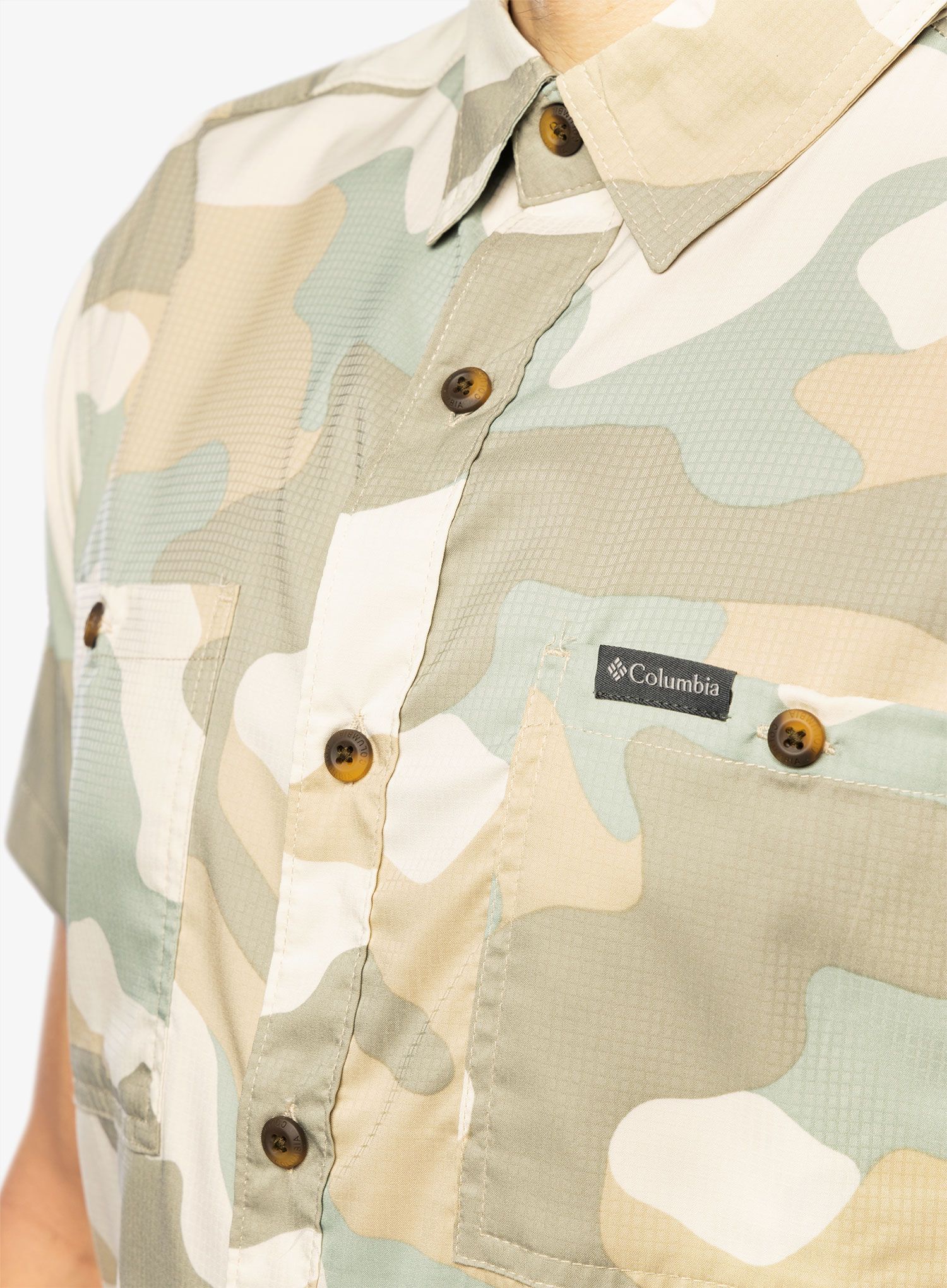 Moška srajca Columbia Utilizer Printed S/S Woven - niagara mod camo