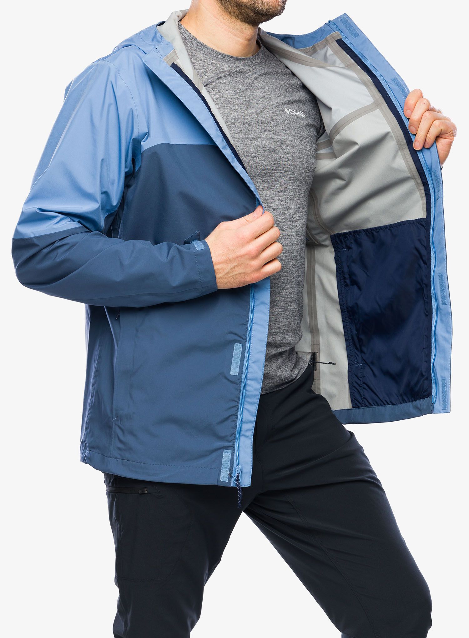 Nepremočljiva jakna Columbia Wahkeena Falls 3L Shell - skyler/dark mountain