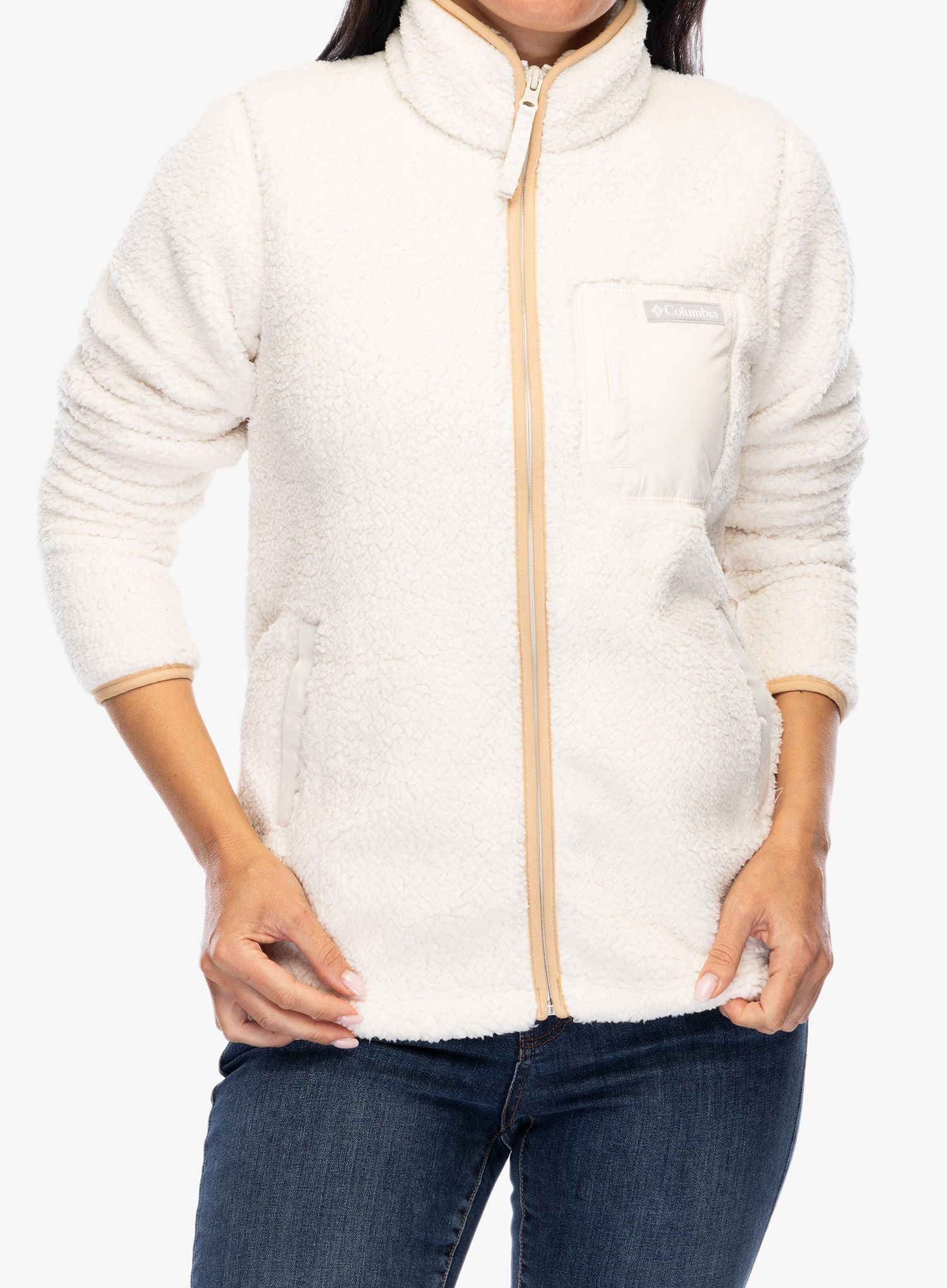 Ženski flis Columbia West Bend Full Zip II - chalk