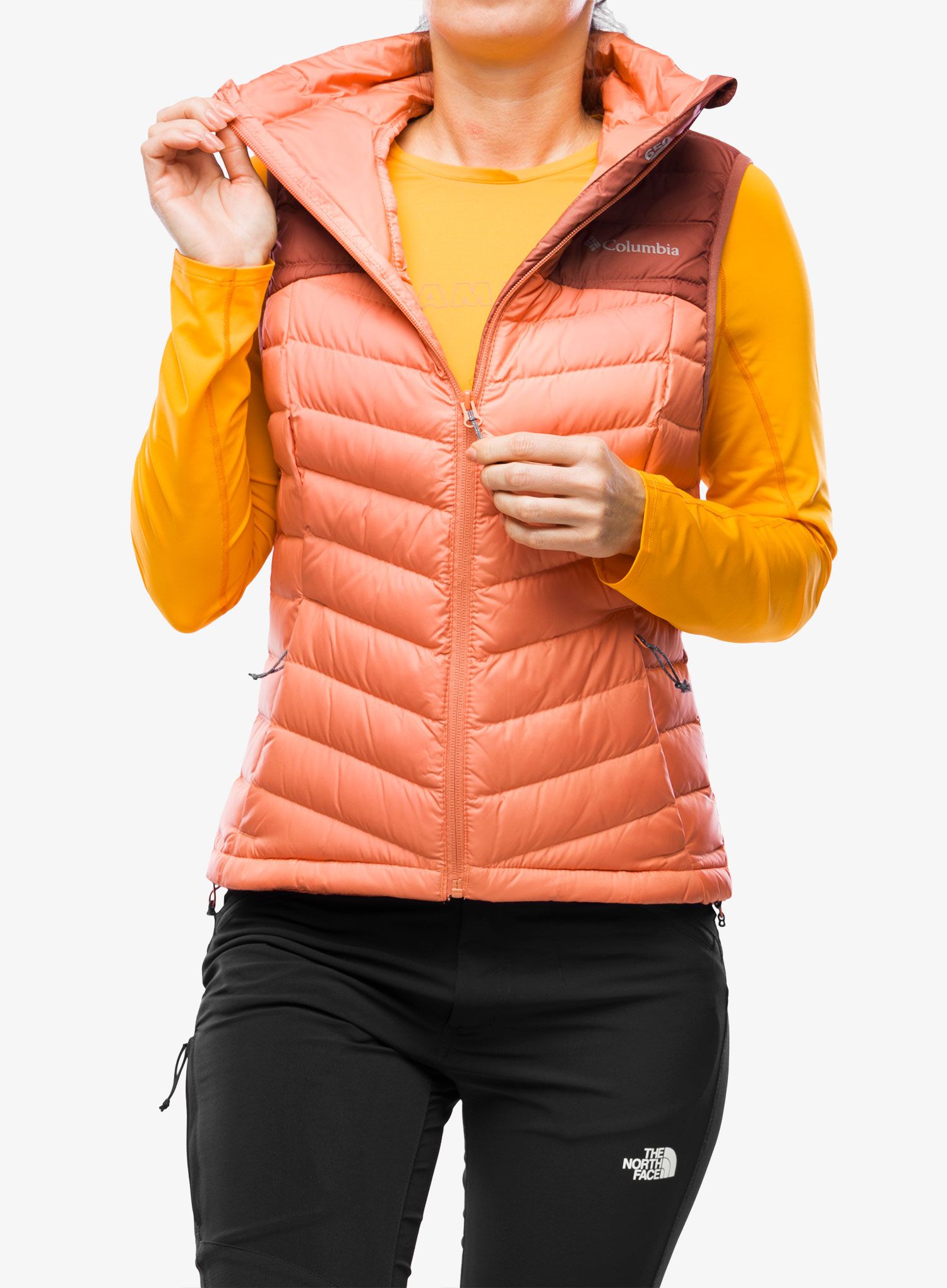 Ženski brezrokavnik Columbia Westridge Down Vest - beetroot/faded peach