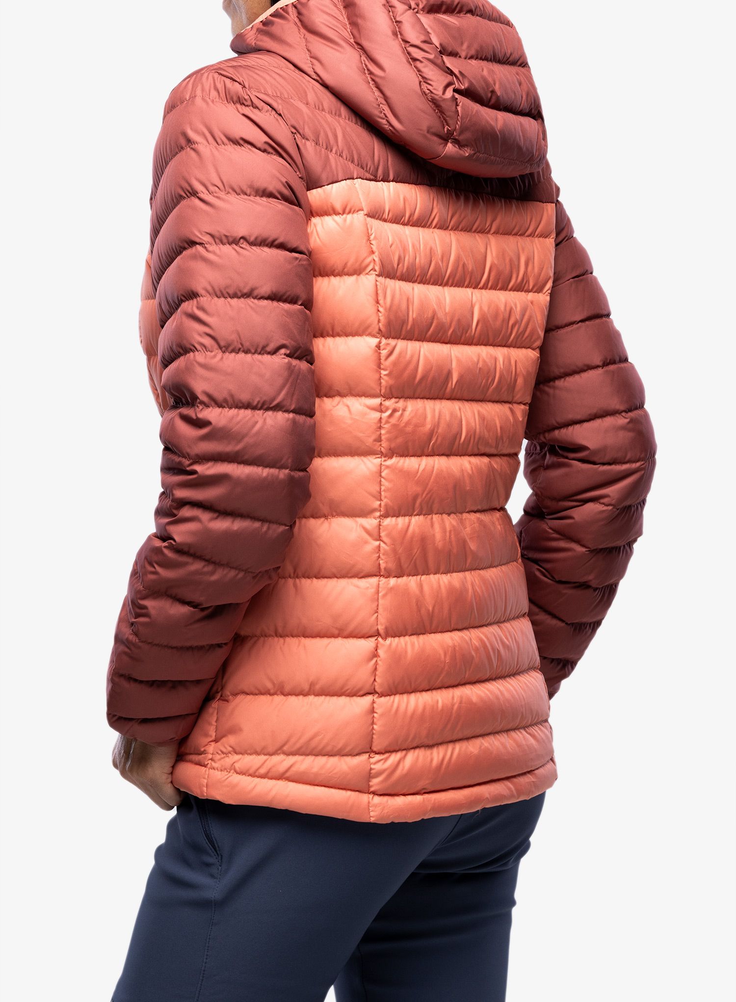 Puhovka ženska Columbia Westridge Hooded Down Jacket - beetroot/faded peach