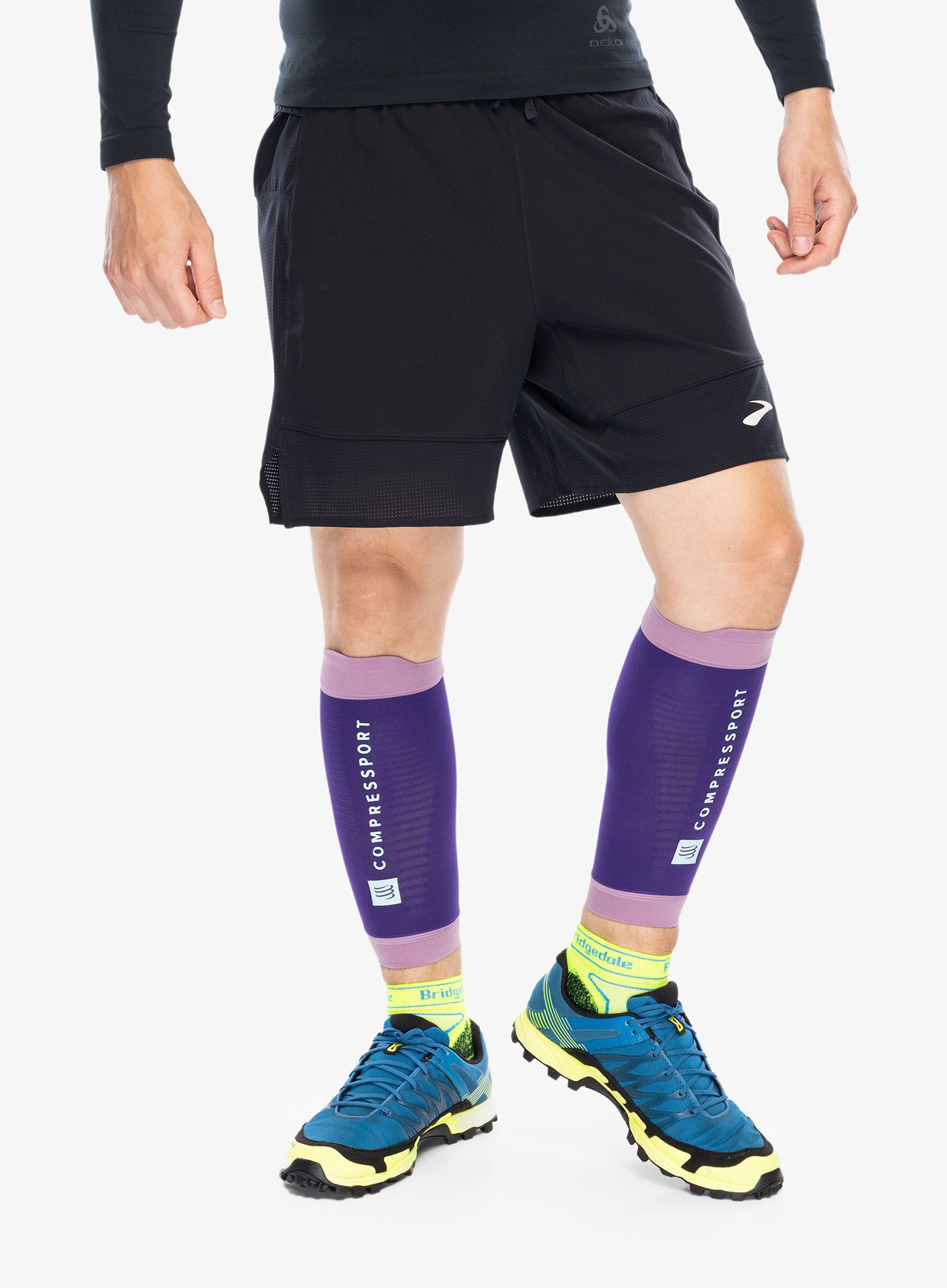 Kompresijske nogavice Compressport R2 3.0 - purple/grape