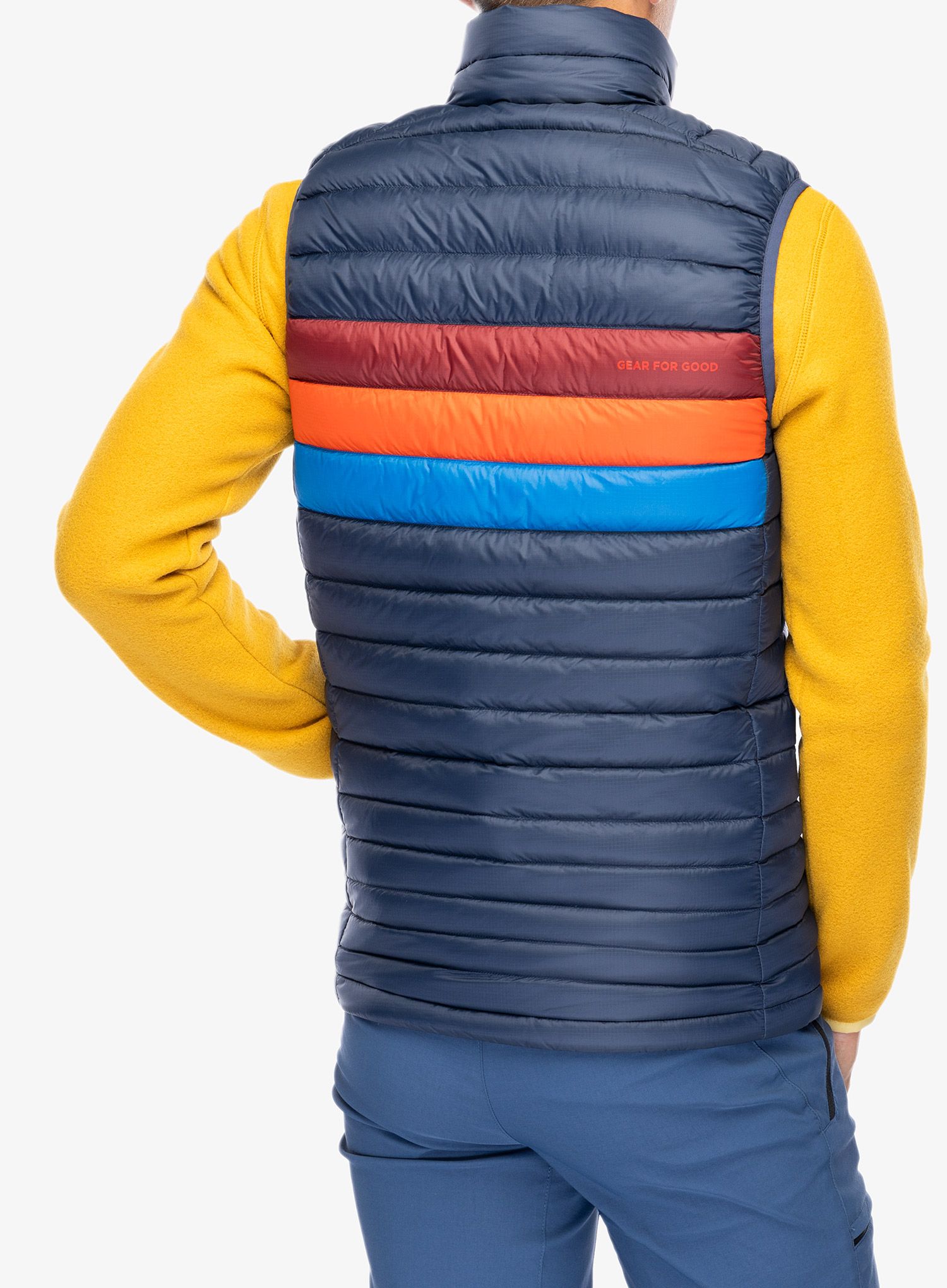Puhasti brezrokavnik Cotopaxi Fuego Down Vest - ink stripes