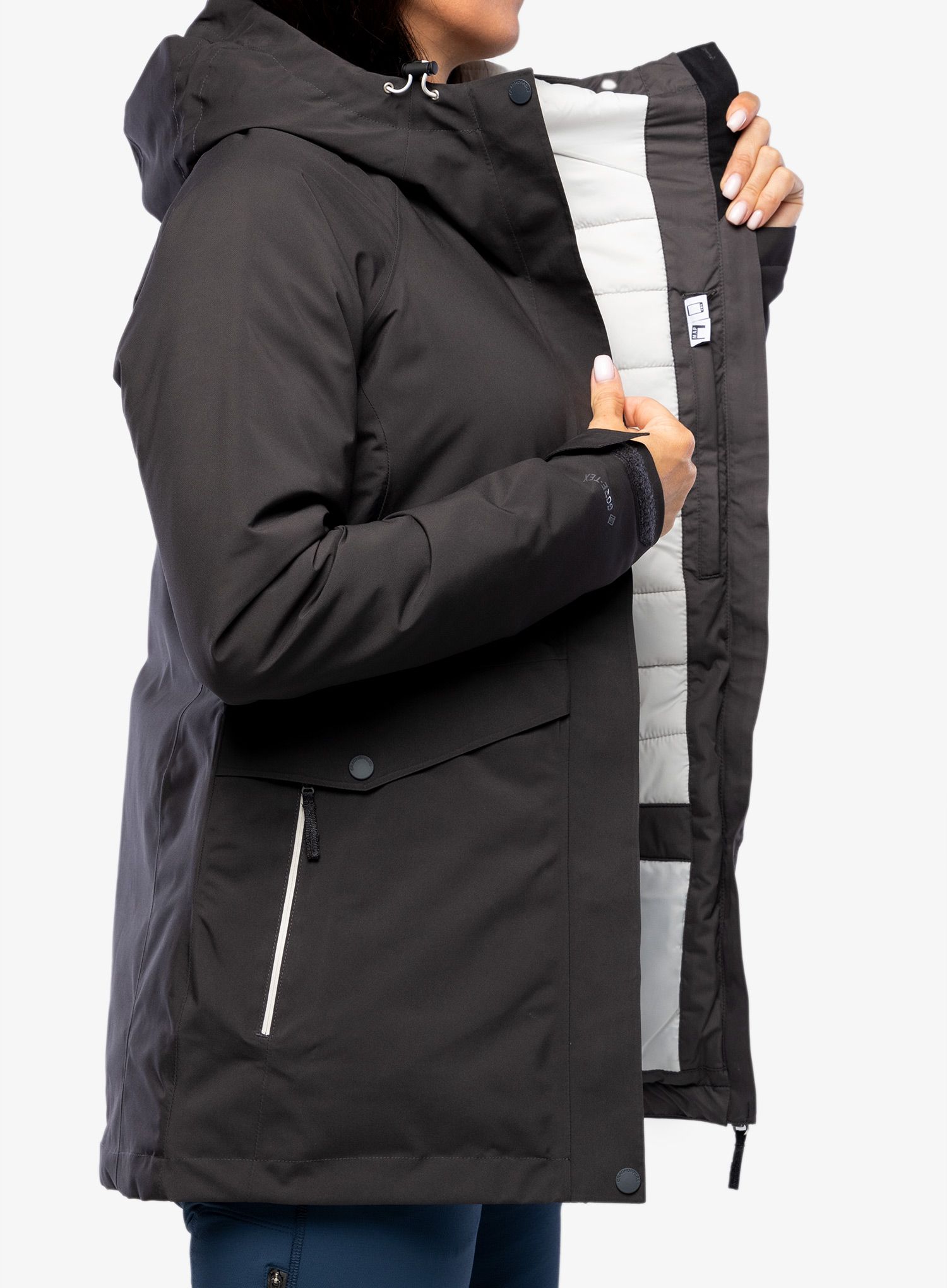 Ženska jakna Craghoppers Ellis Thermic GTX Jacket - charcoal