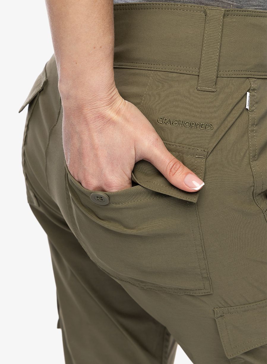 Ženske pohodniške hlače Craghoppers NosiLIfe Jules Trouser - wild olive
