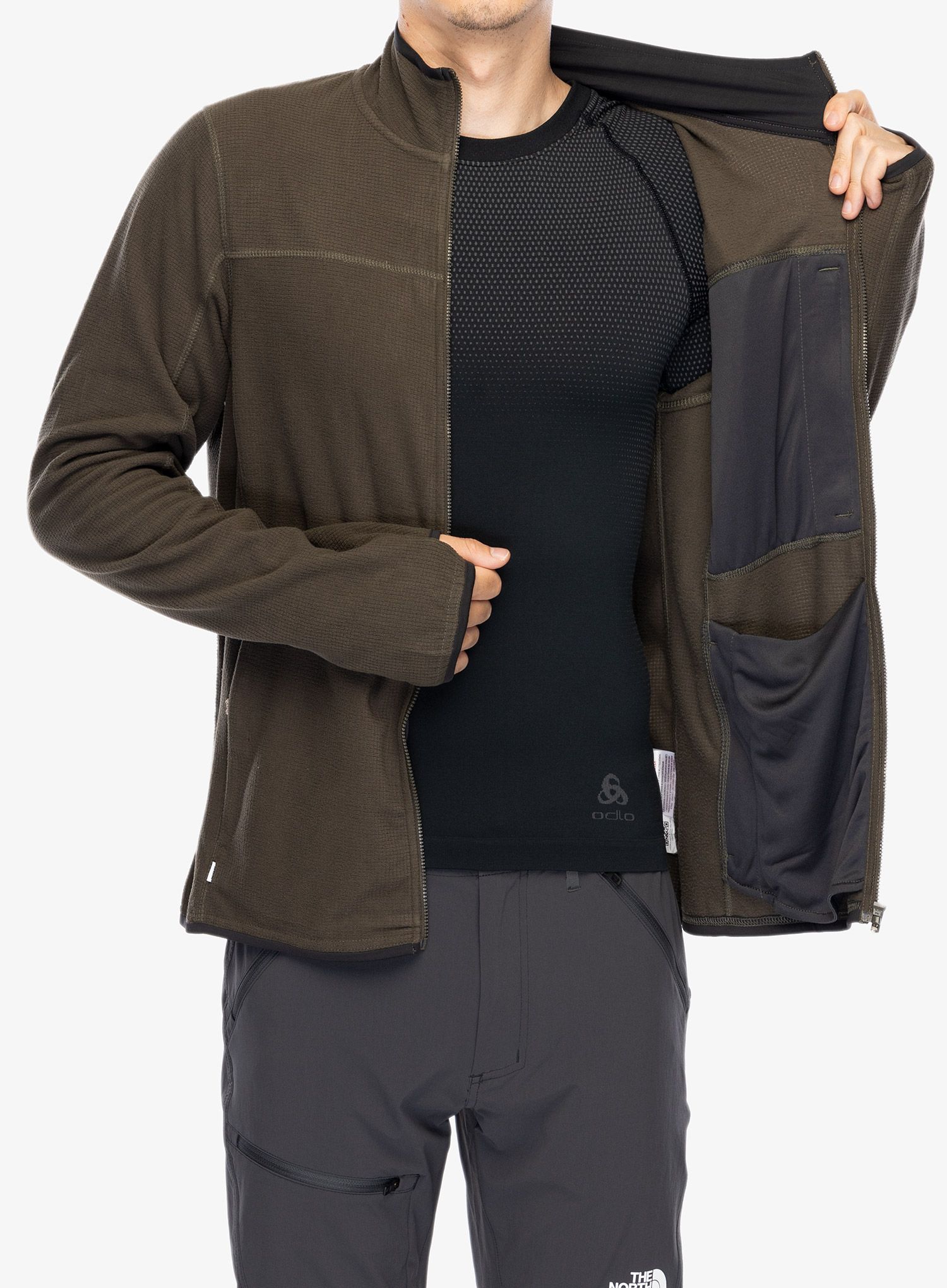 Jopica na zadrgo Craghoppers NosiLife Spry Jacket - woodland green