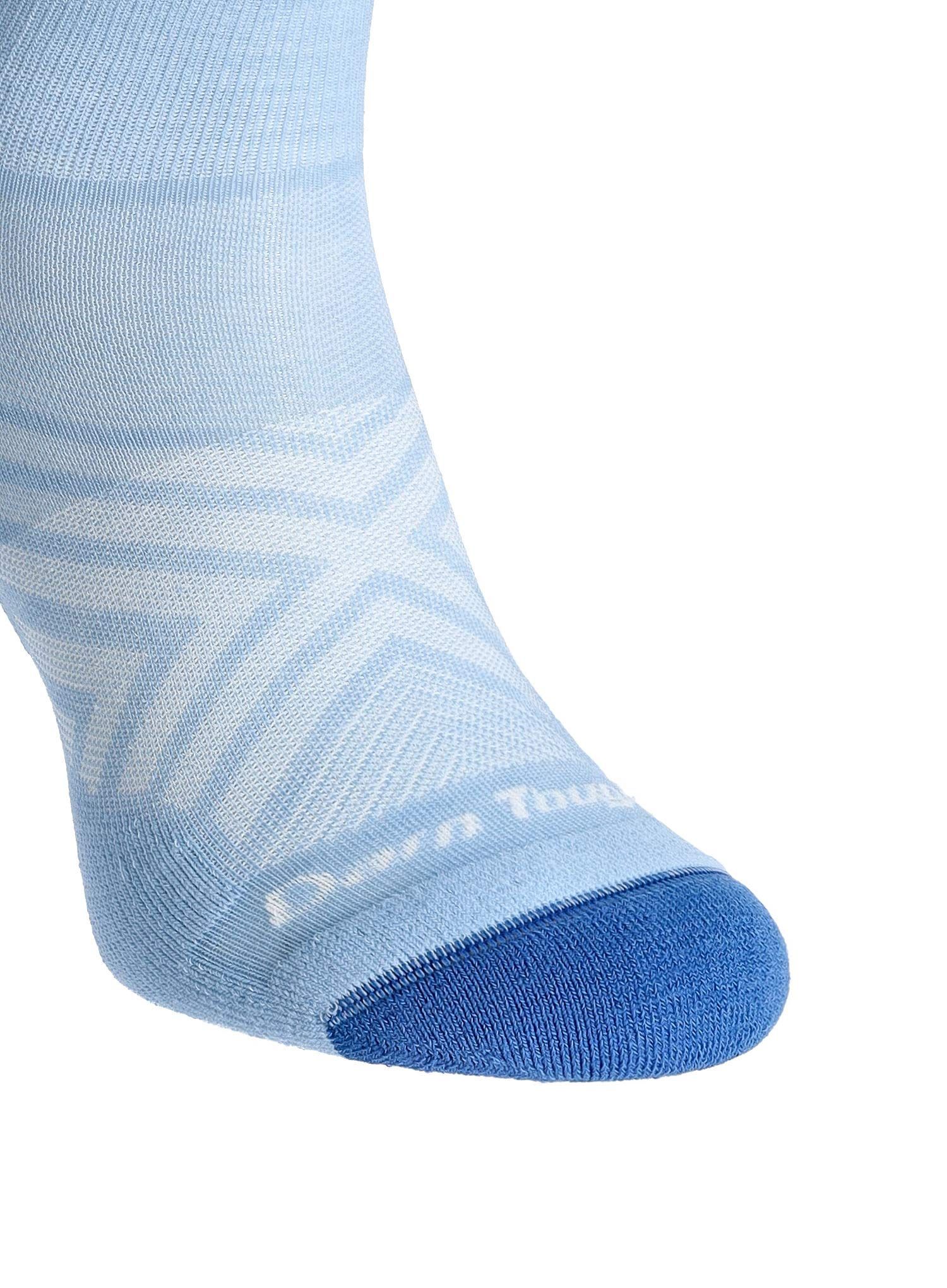 Ženske nogavice Darn Tough Run 1/4 Ultra-Lightweight with Cushion - sky