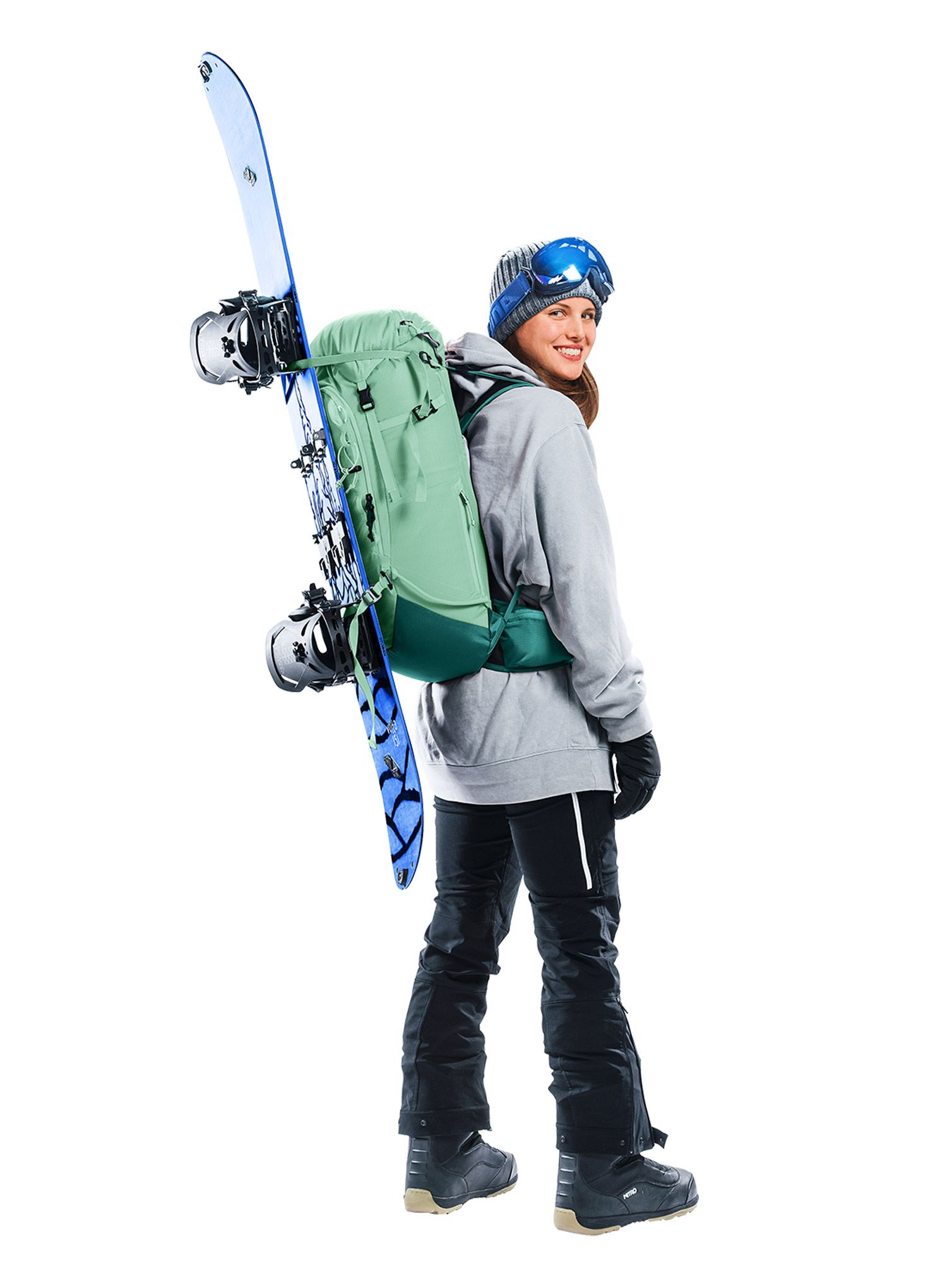 Ženski nahrbtnik Deuter Freescape Lite 24 SL - spearmint/deep sea