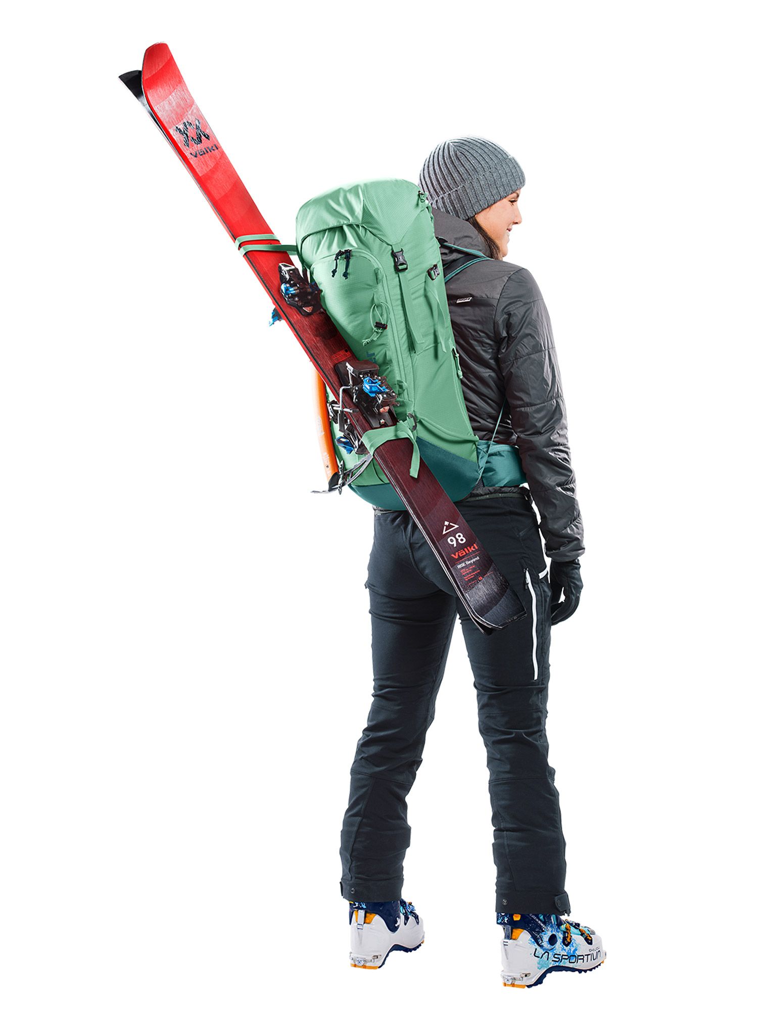 Ženski nahrbtnik Deuter Freescape Lite 24 SL - spearmint/deep sea
