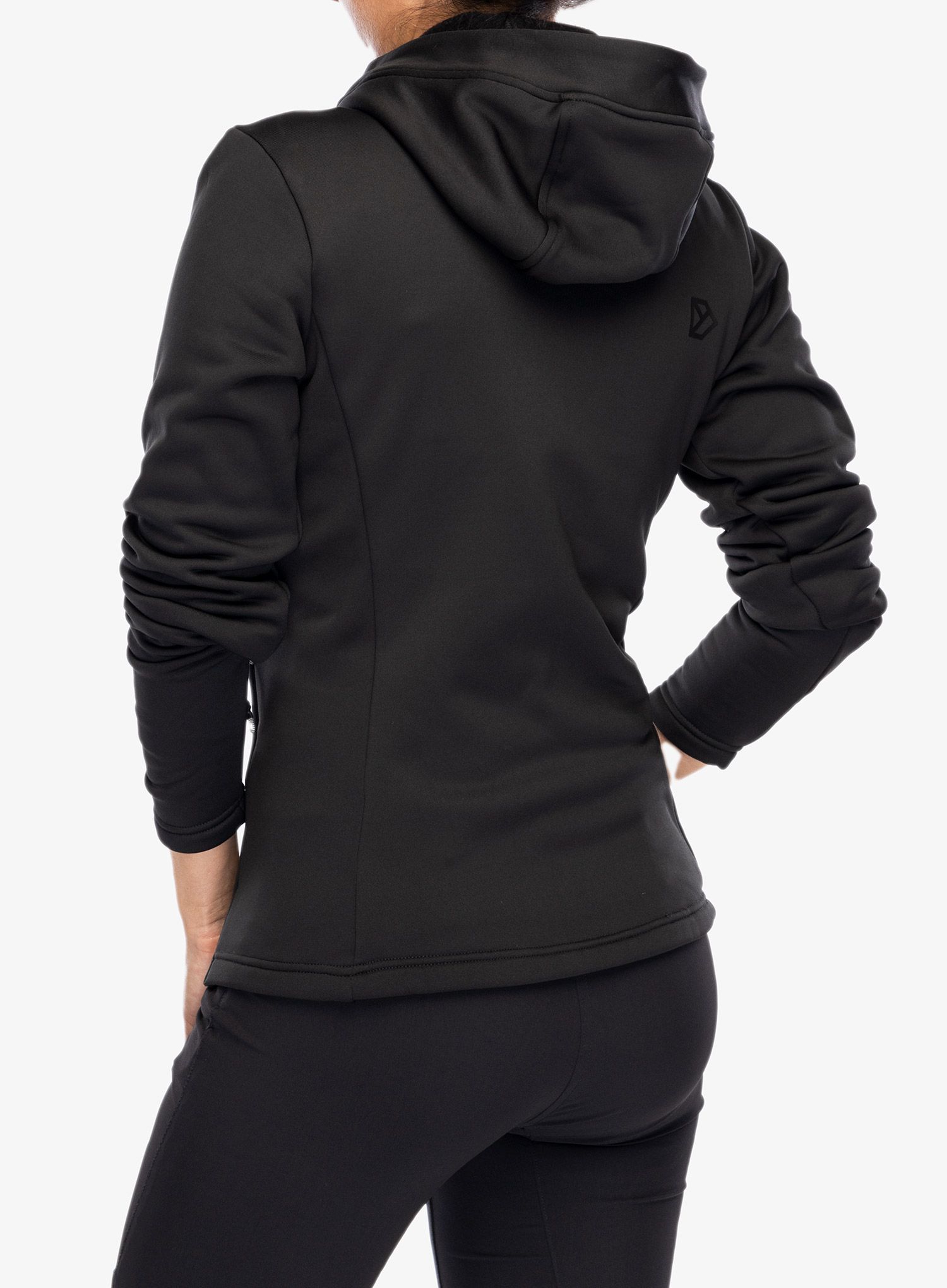 Ženska jopa s kapuco Didriksons Anneli Full Zip 2 - black