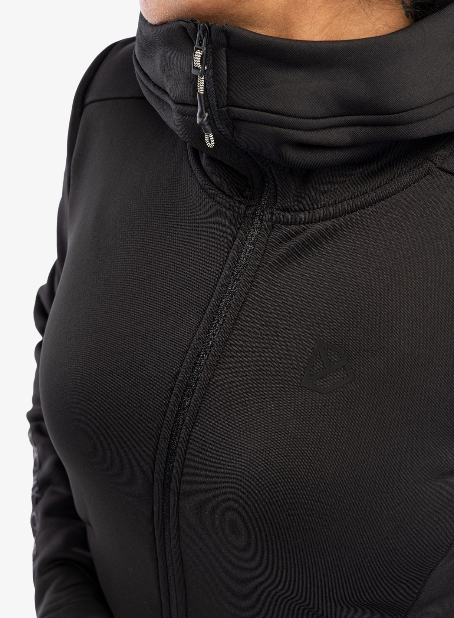 Ženska jopa s kapuco Didriksons Anneli Full Zip 2 - black