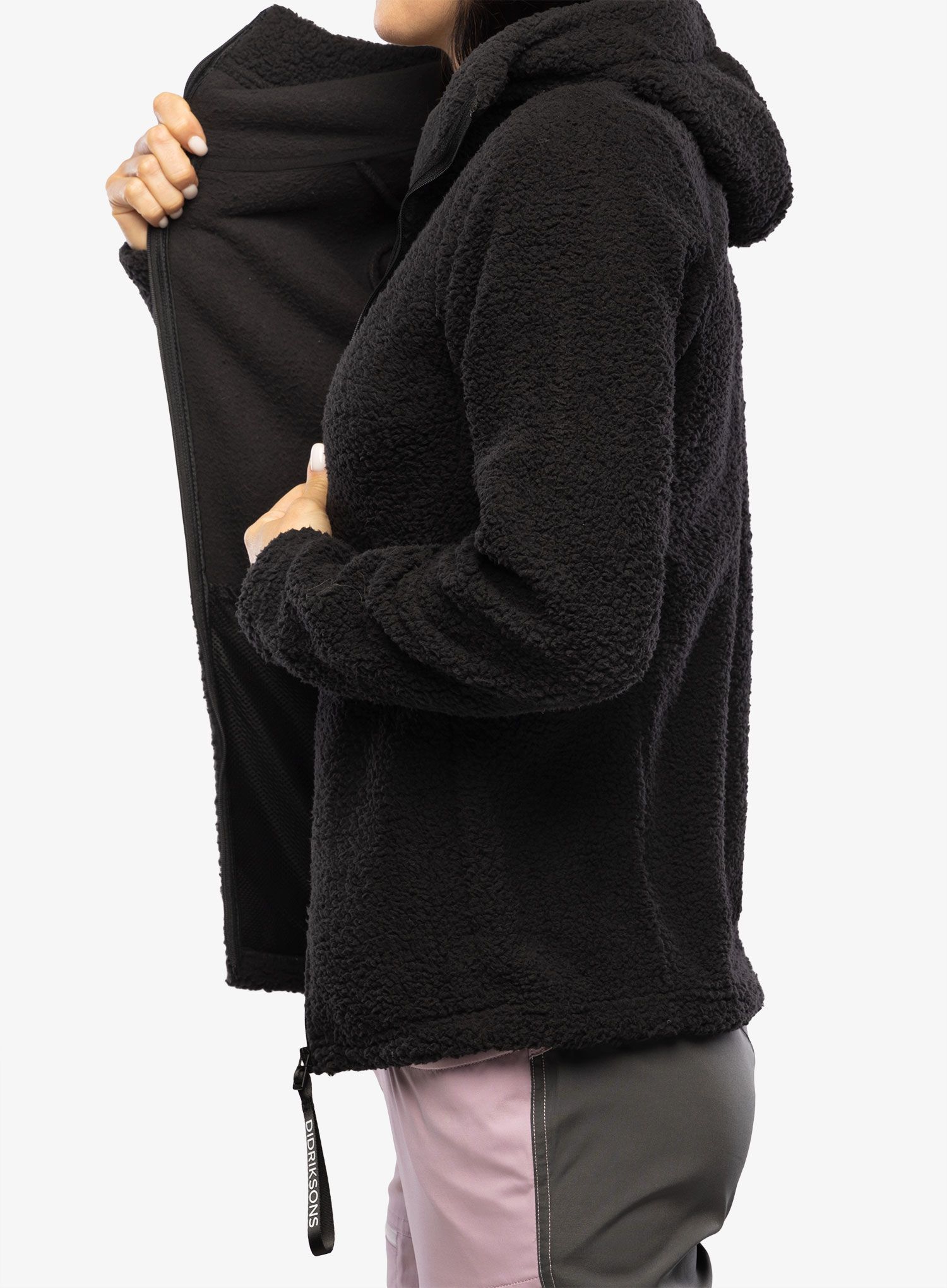 Ženski flis Didriksons Anniken Full Zip 2 - black