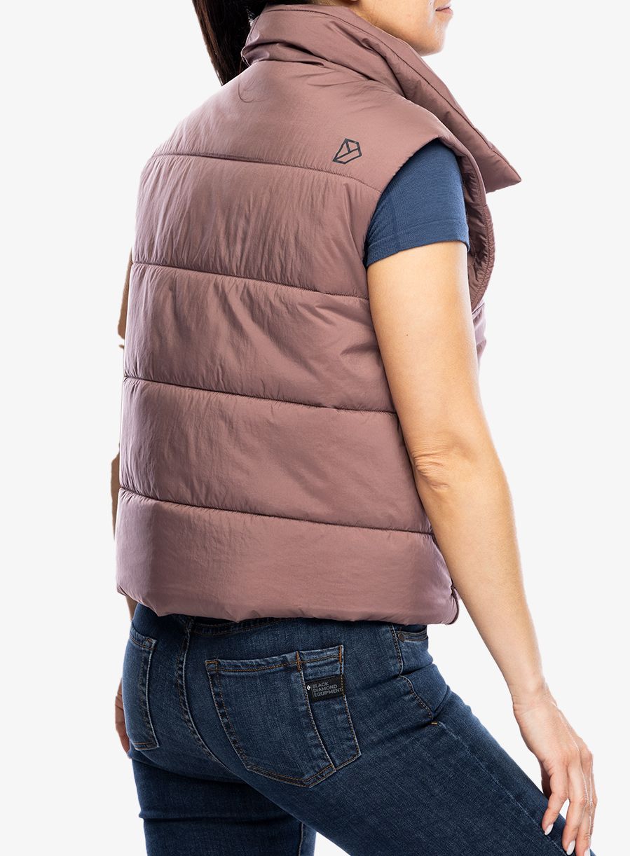 Ženski brezrokavnik Didriksons Charlen Vest - faded wine