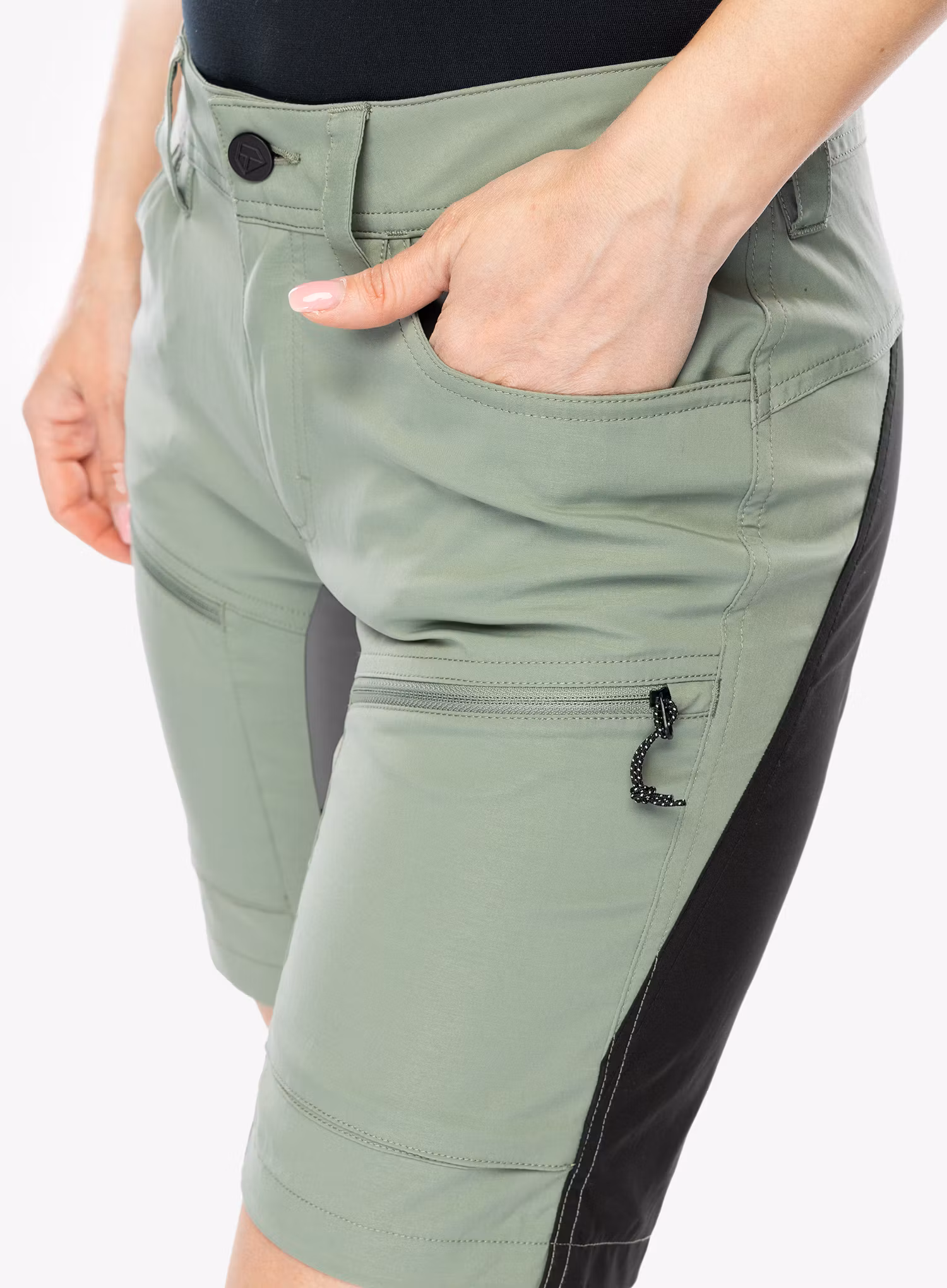 Ženske kratke hlače Didriksons Tucana Shorts - light moss