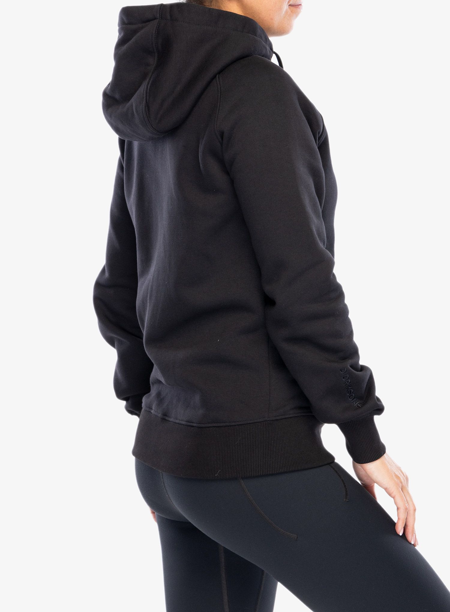 Ženska jopa s kapuco Didriksons Ven Full Zip - black