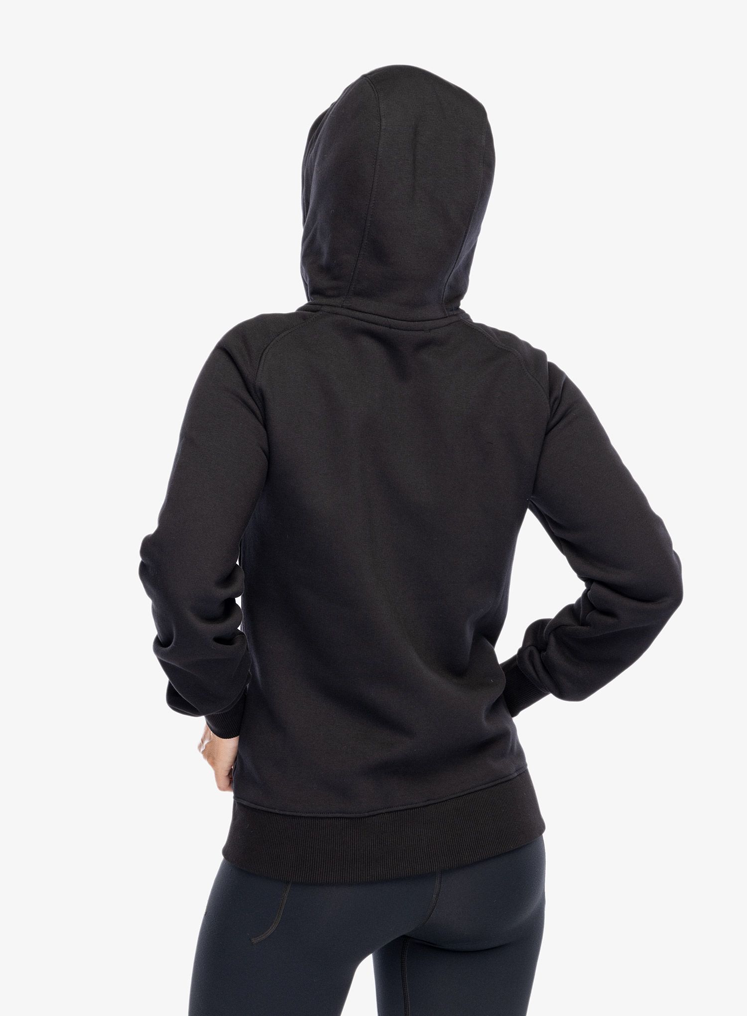 Ženska jopa s kapuco Didriksons Ven Full Zip - black