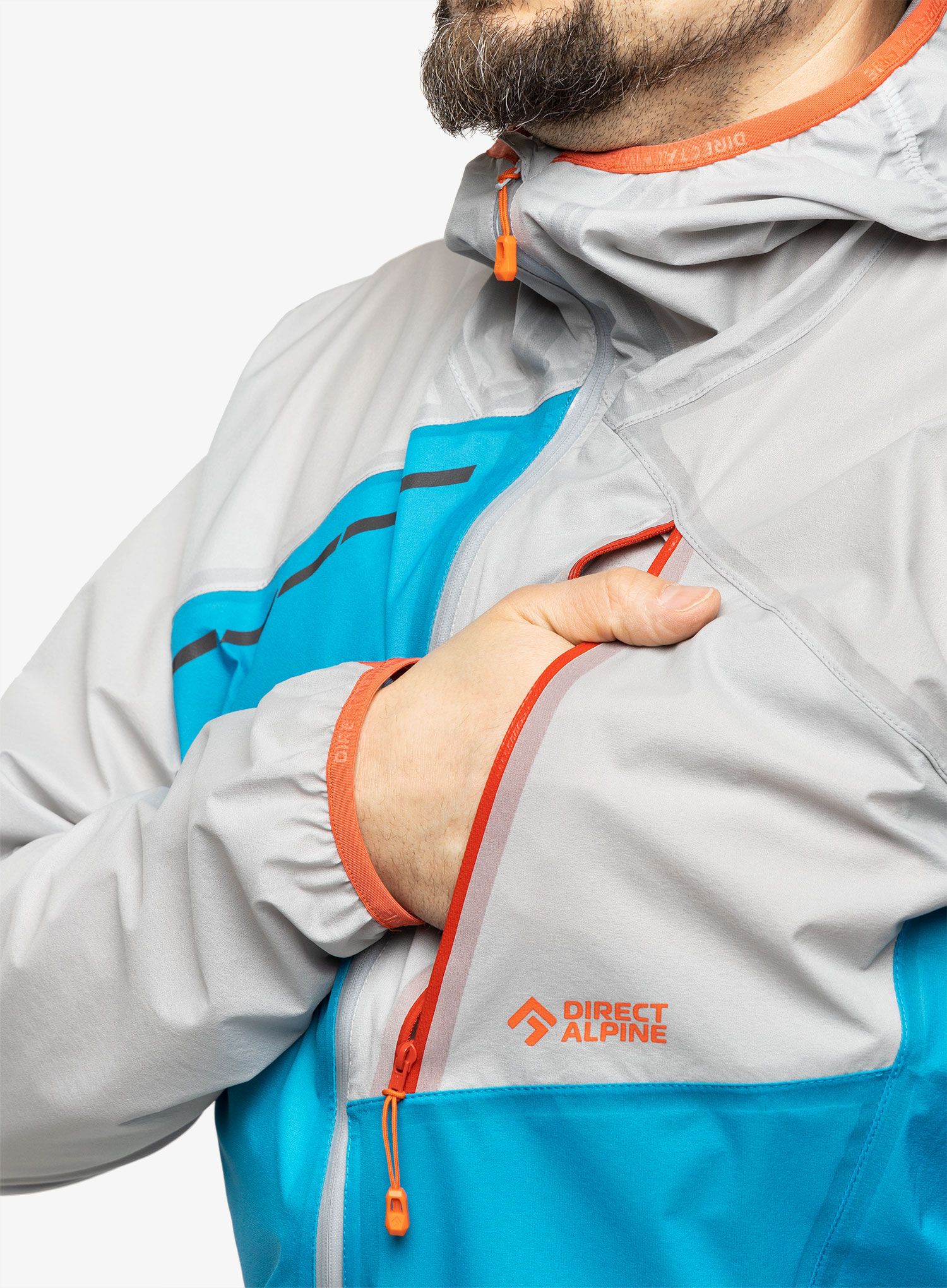 Nepremočljiva jakna Direct Alpine Cyclone - ocean/grey