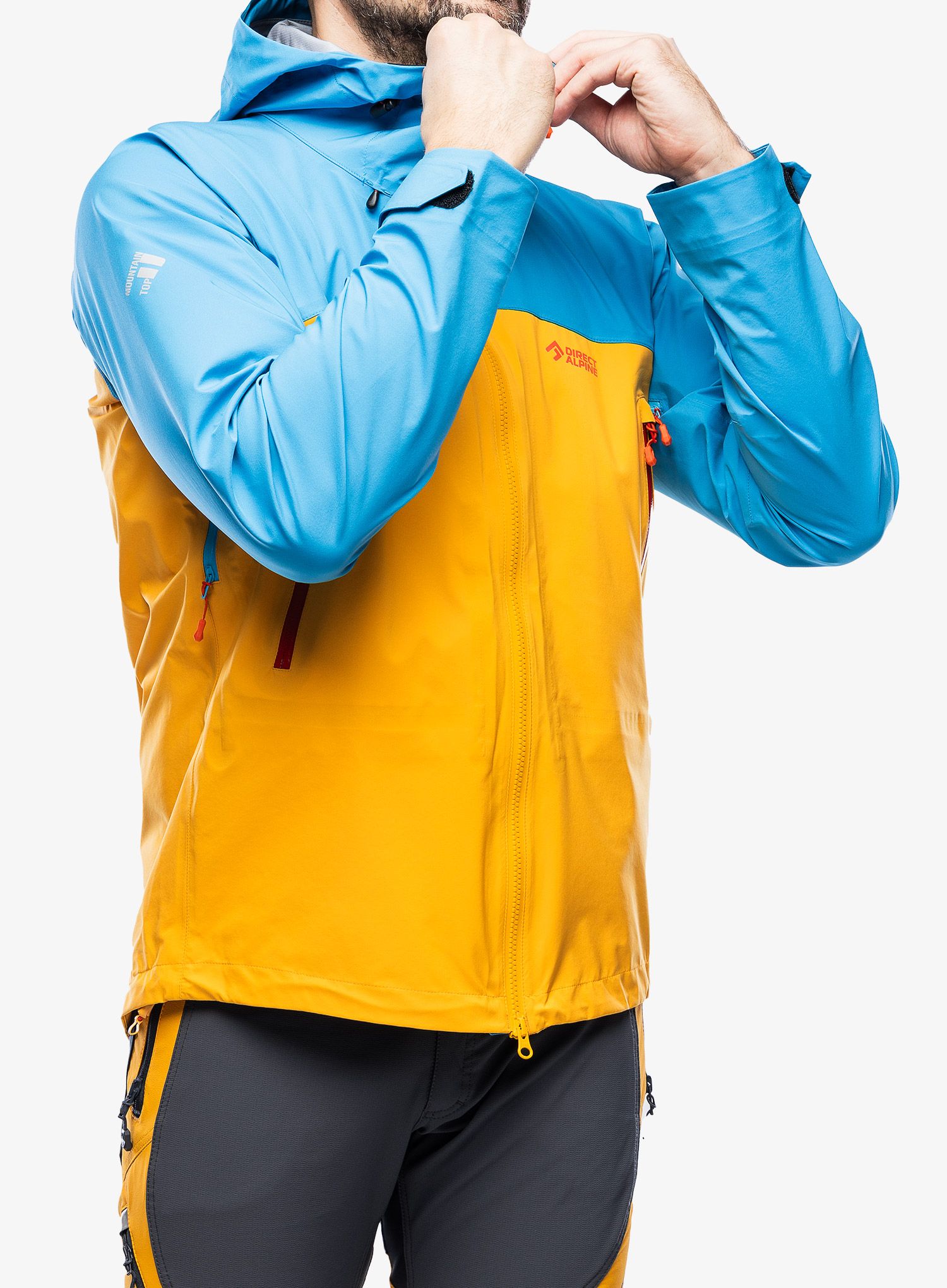 Nepremočljiva jakna Direct Alpine Deamon - mango/ocean