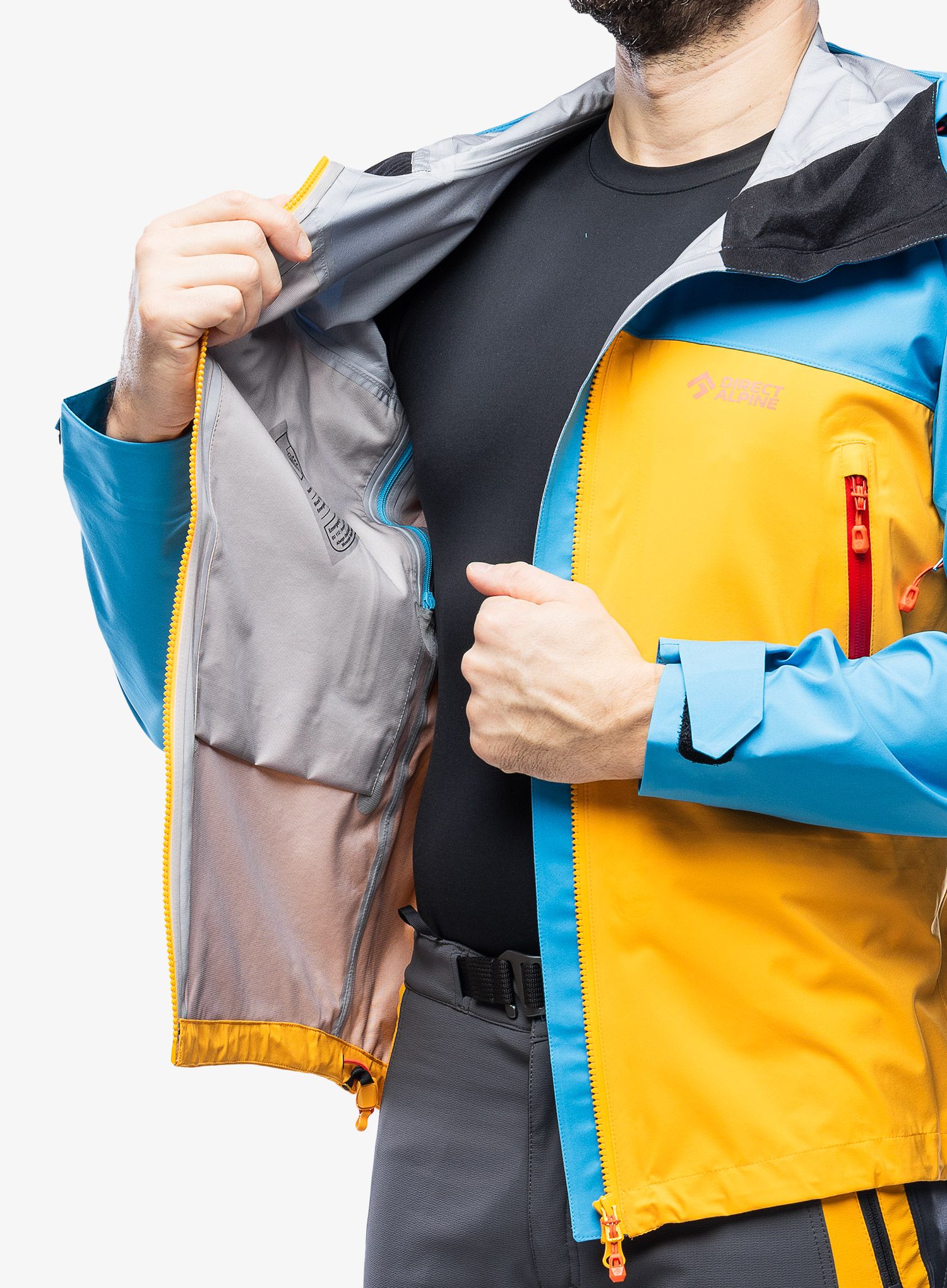 Nepremočljiva jakna Direct Alpine Deamon - mango/ocean