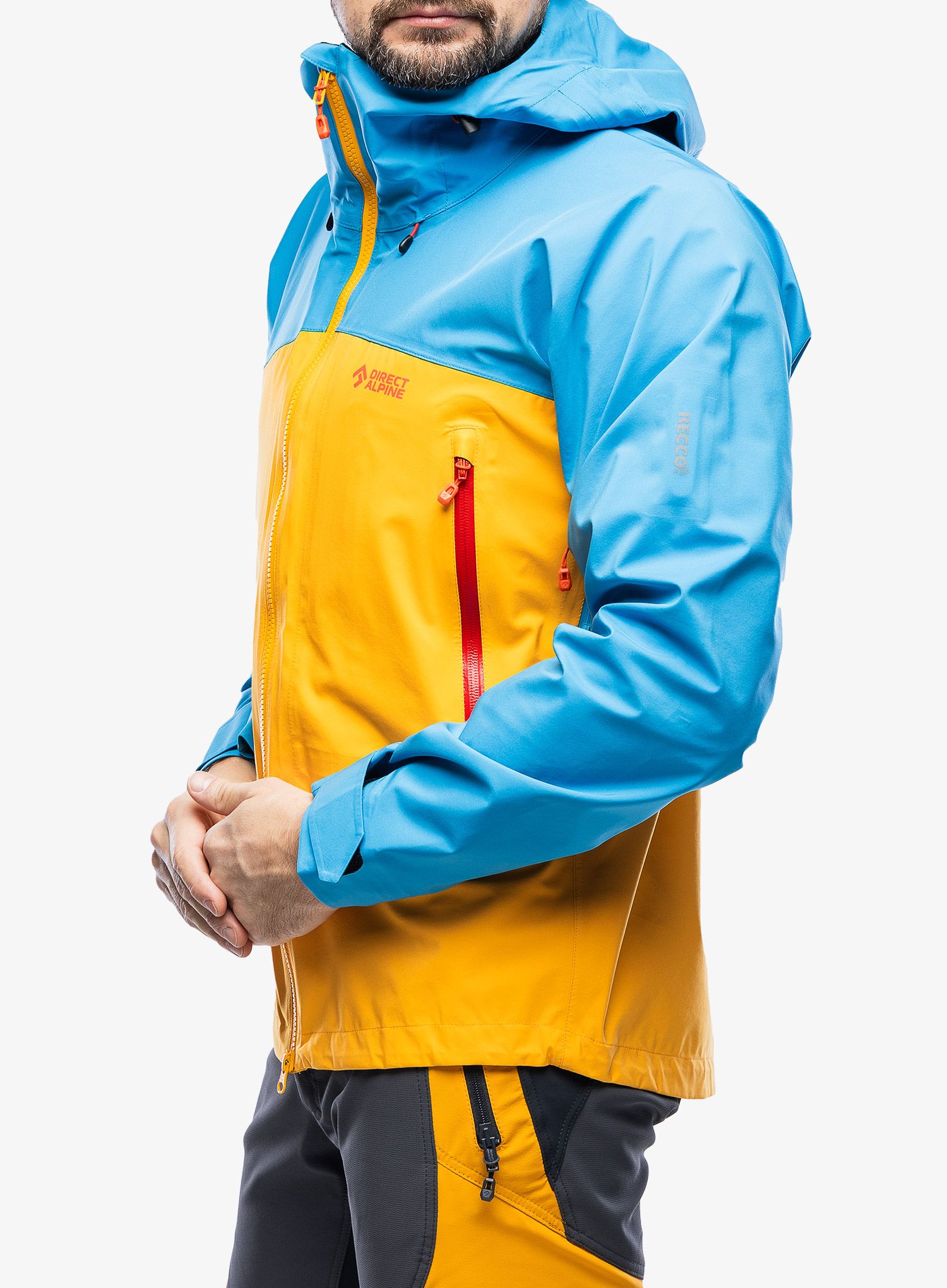 Nepremočljiva jakna Direct Alpine Deamon - mango/ocean