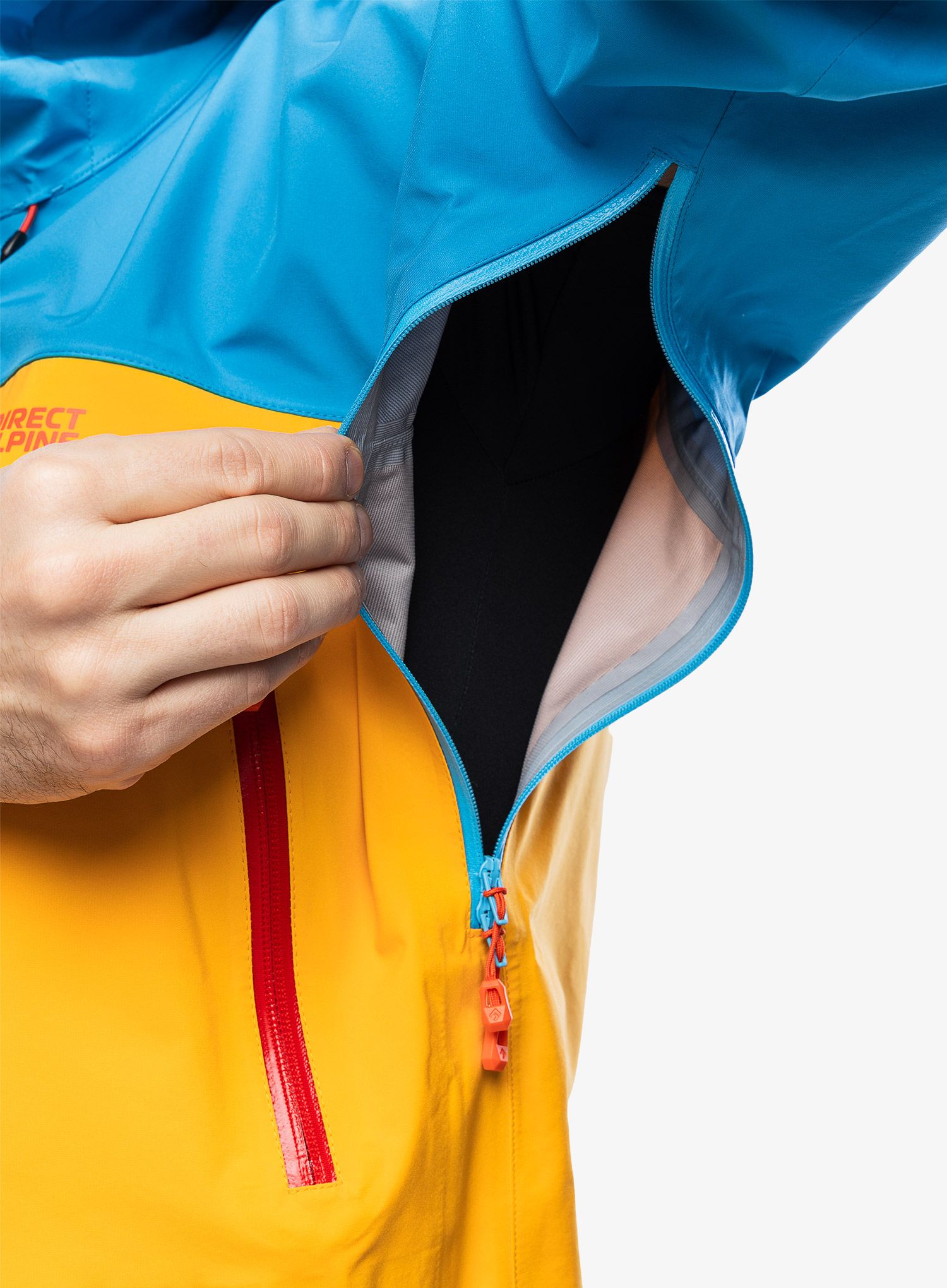 Nepremočljiva jakna Direct Alpine Deamon - mango/ocean