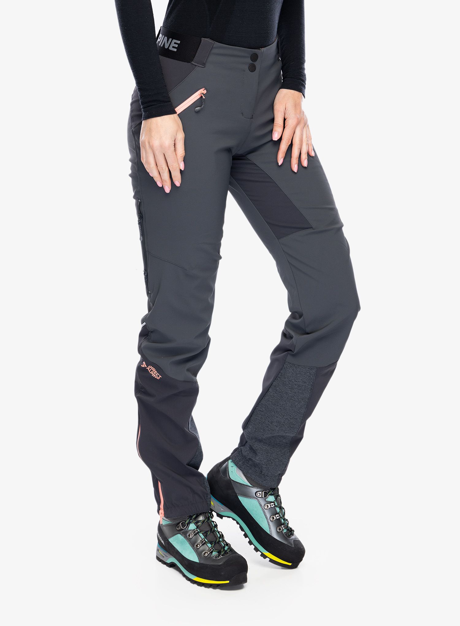 Ženske hlače Direct Alpine Rebel Lady - anthracite/coral
