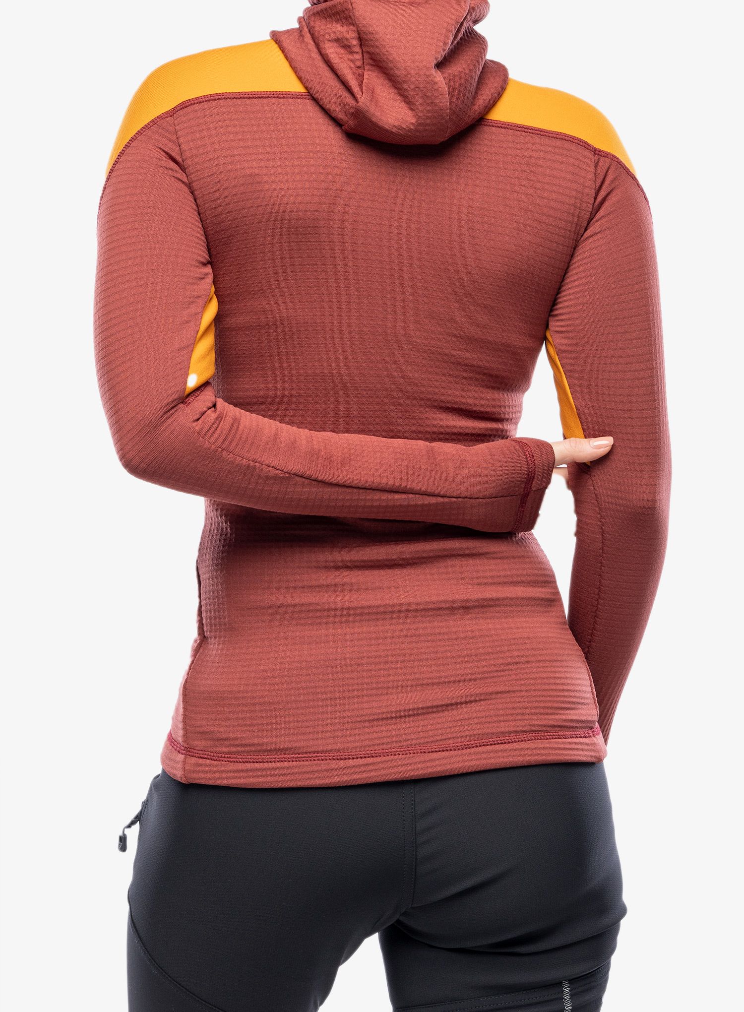 Ženska jopa s kapuco Direct Alpine Sakura Tech Lady - ochre/palisander