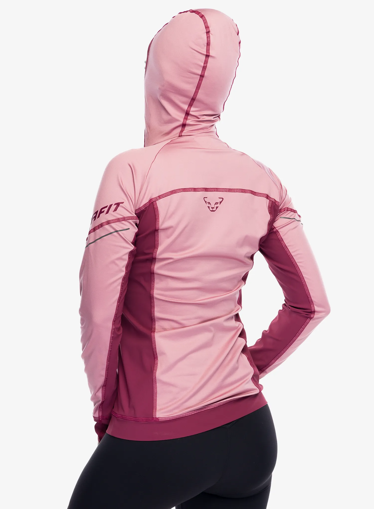 Ženska tekaška jopica Dynafit Alpine L/S Tee - mokarosa