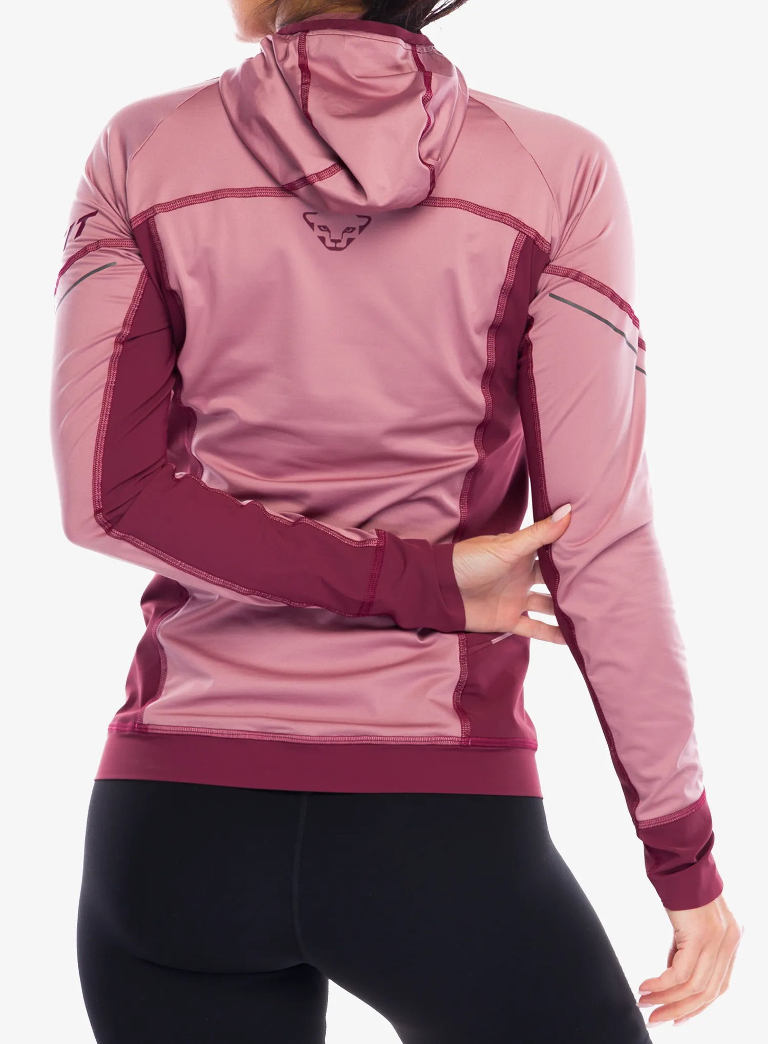 Ženska tekaška jopica Dynafit Alpine L/S Tee - mokarosa