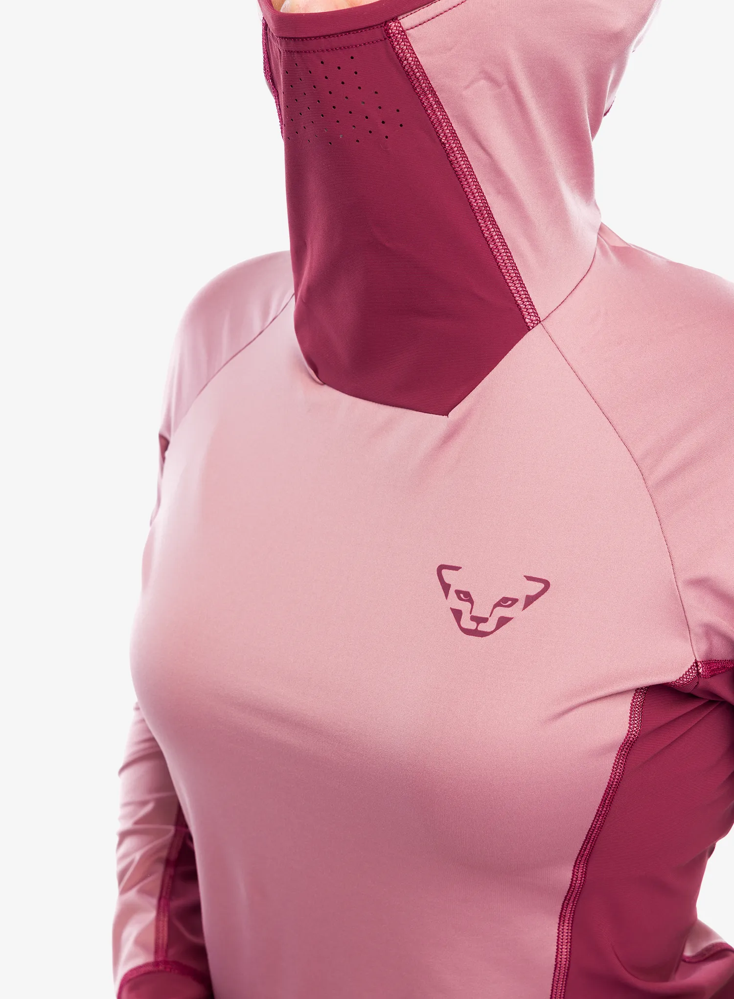Ženska tekaška jopica Dynafit Alpine L/S Tee - mokarosa