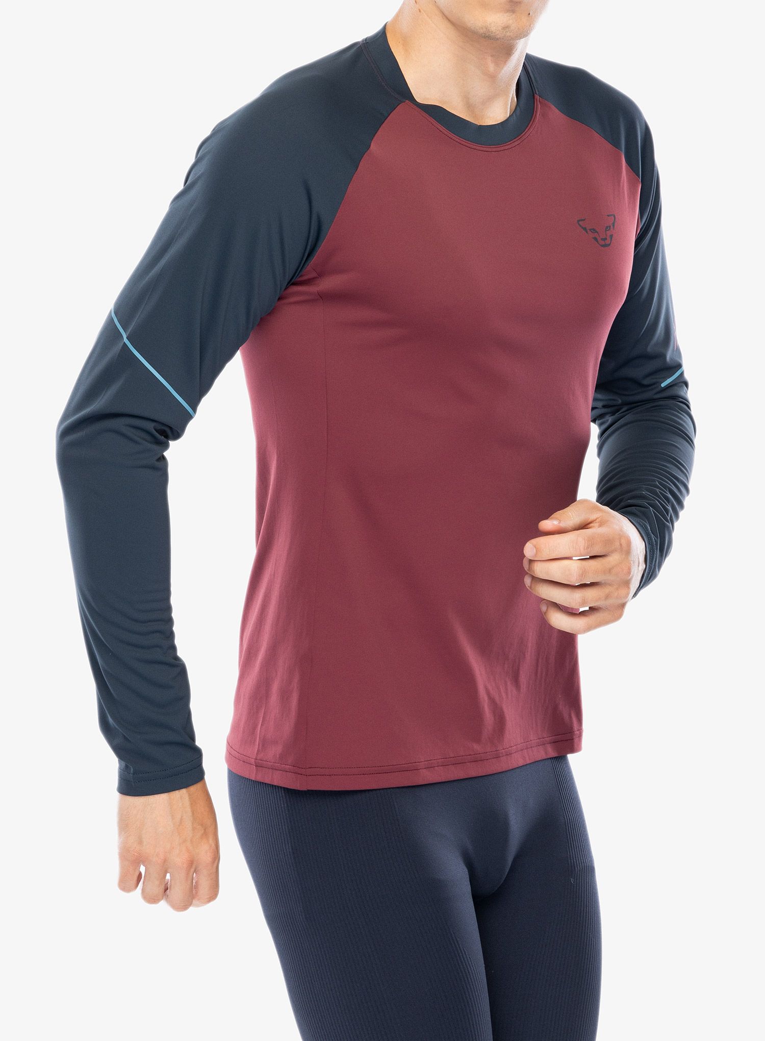Tekaška jopica Dynafit Alpine Pro L/S Tee - burgundy