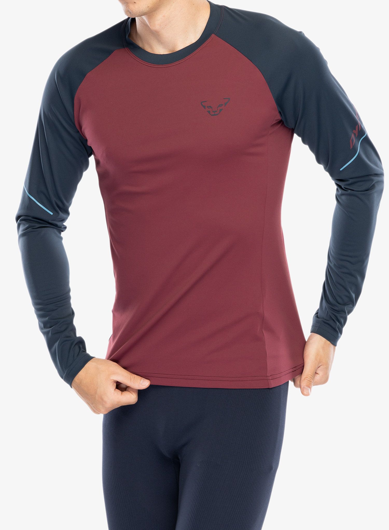 Tekaška jopica Dynafit Alpine Pro L/S Tee - burgundy