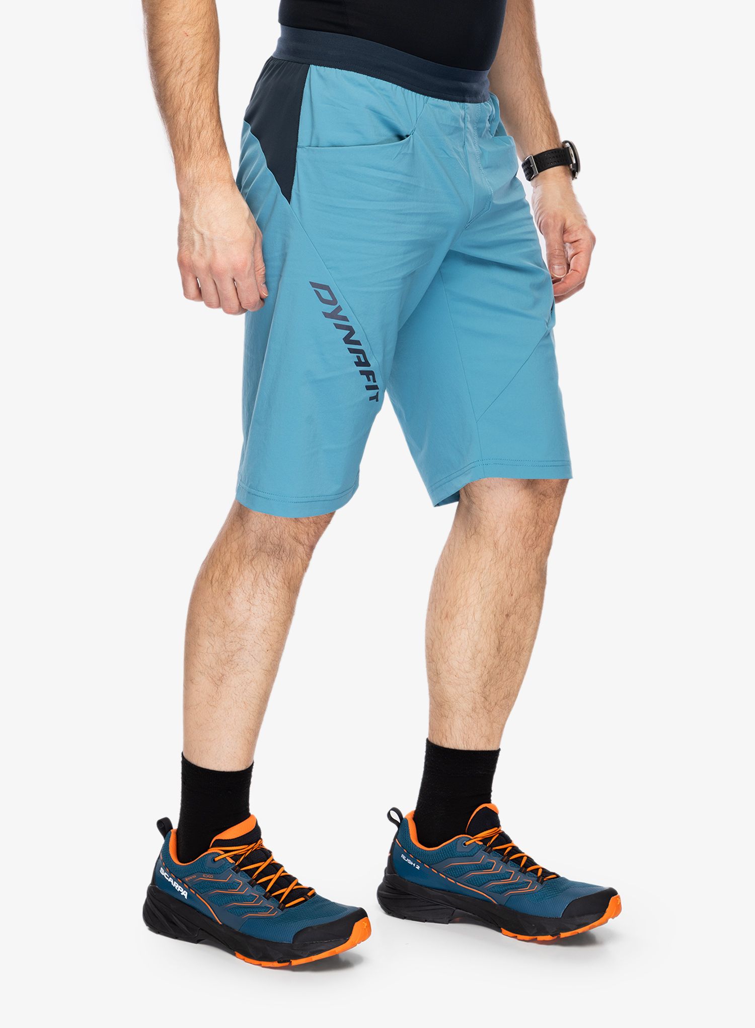Pohodniške kratke hlače Dynafit Transalper Hybrid Shorts - storm blue