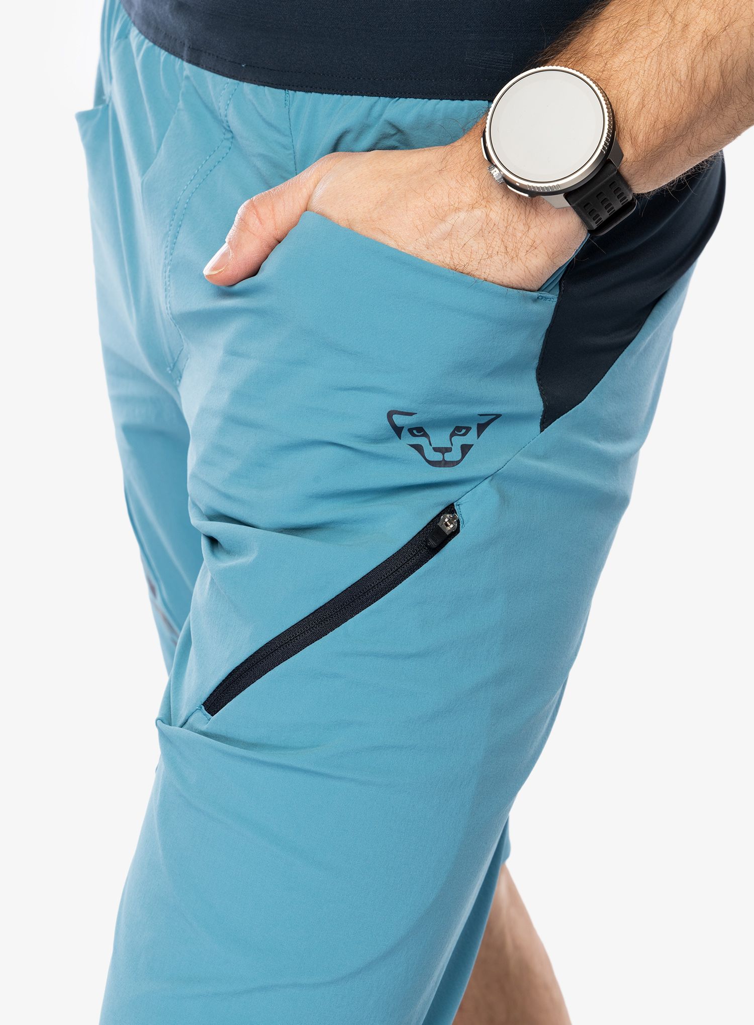 Pohodniške kratke hlače Dynafit Transalper Hybrid Shorts - storm blue
