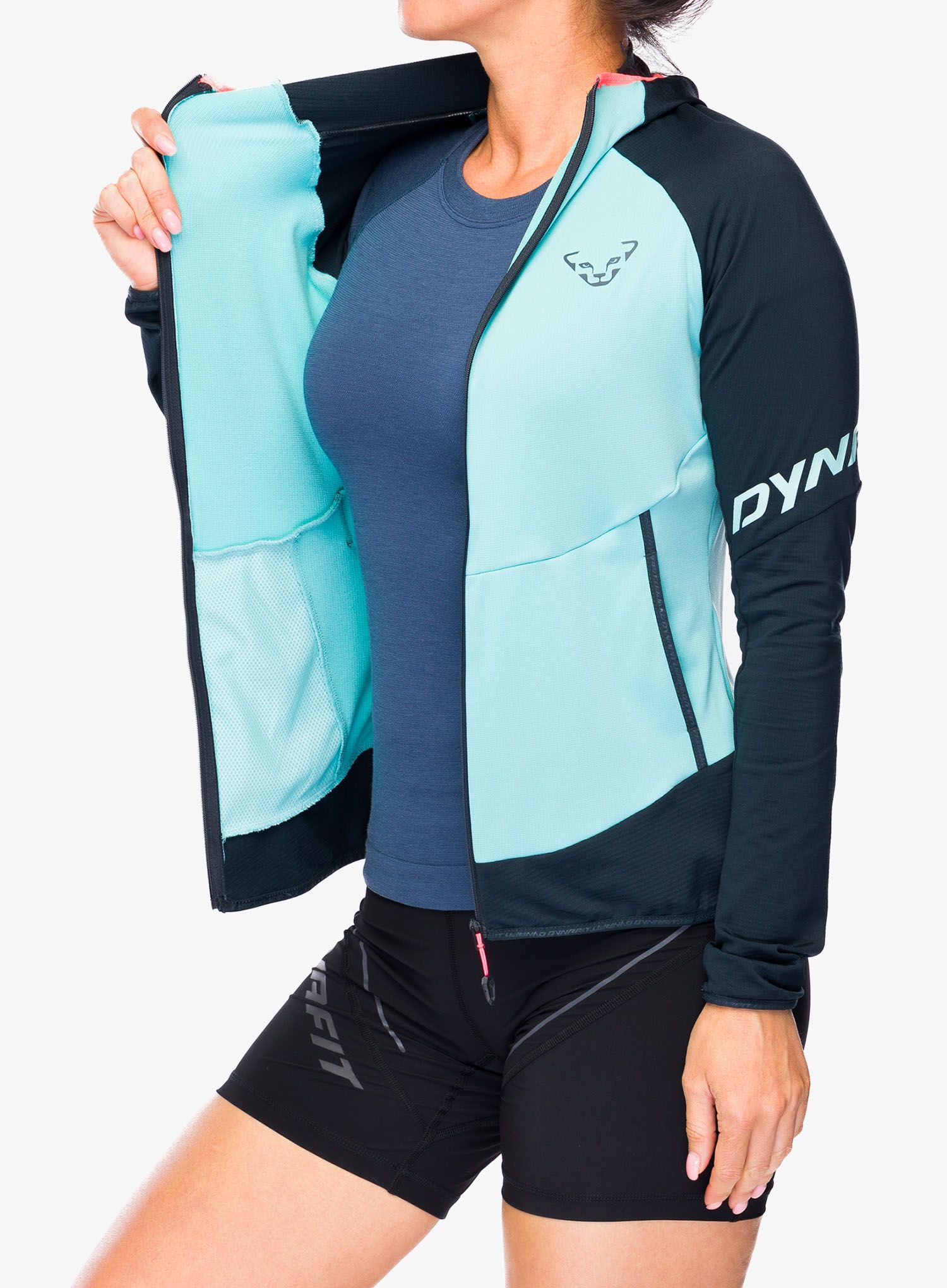 Ženska jopica z zadrgo Dynafit Transalper Light PTC Hoody  - blueberry/marine blue