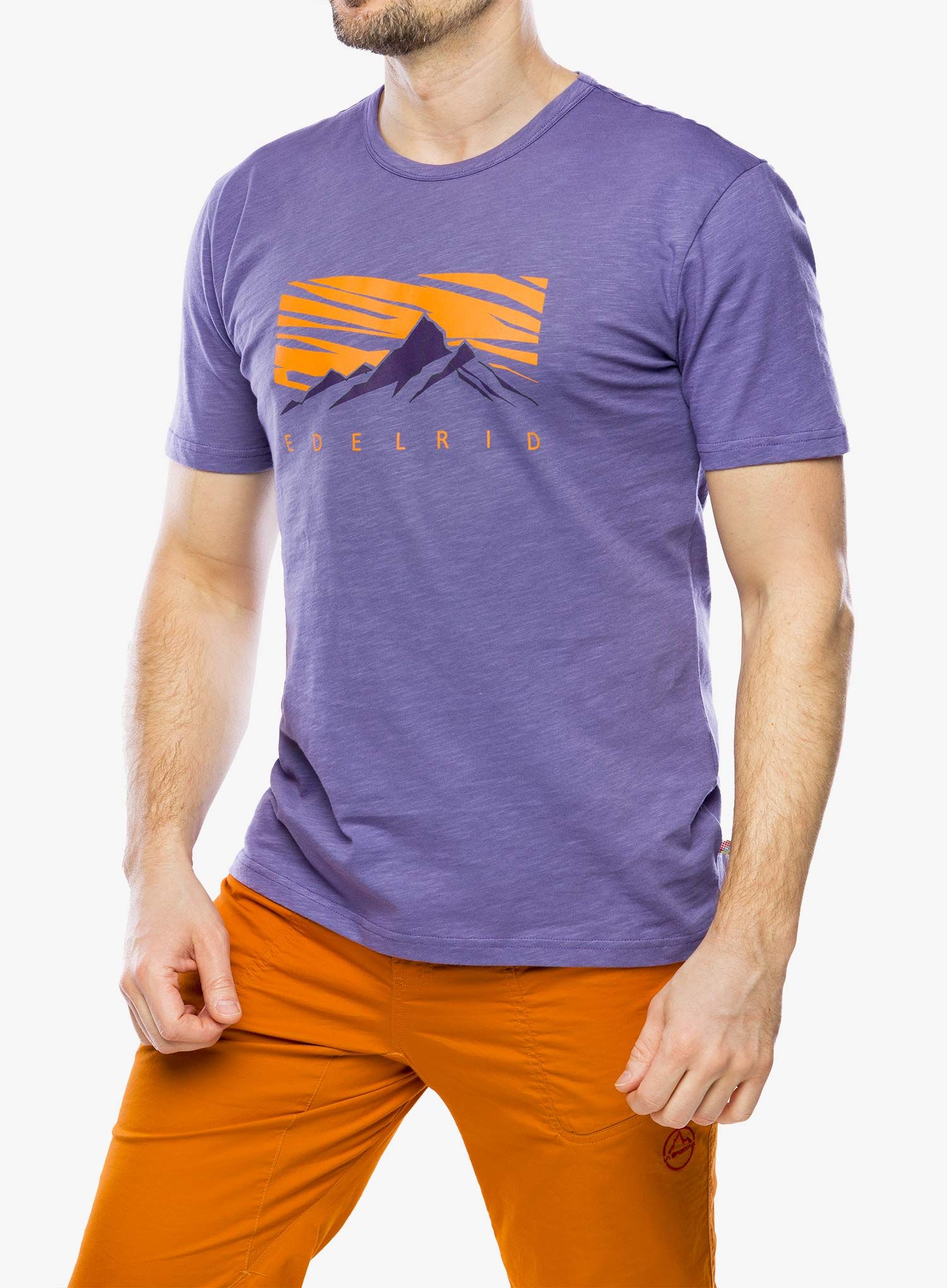 Bombažna majica Edelrid Me Highball T-Shirt IV - lilac