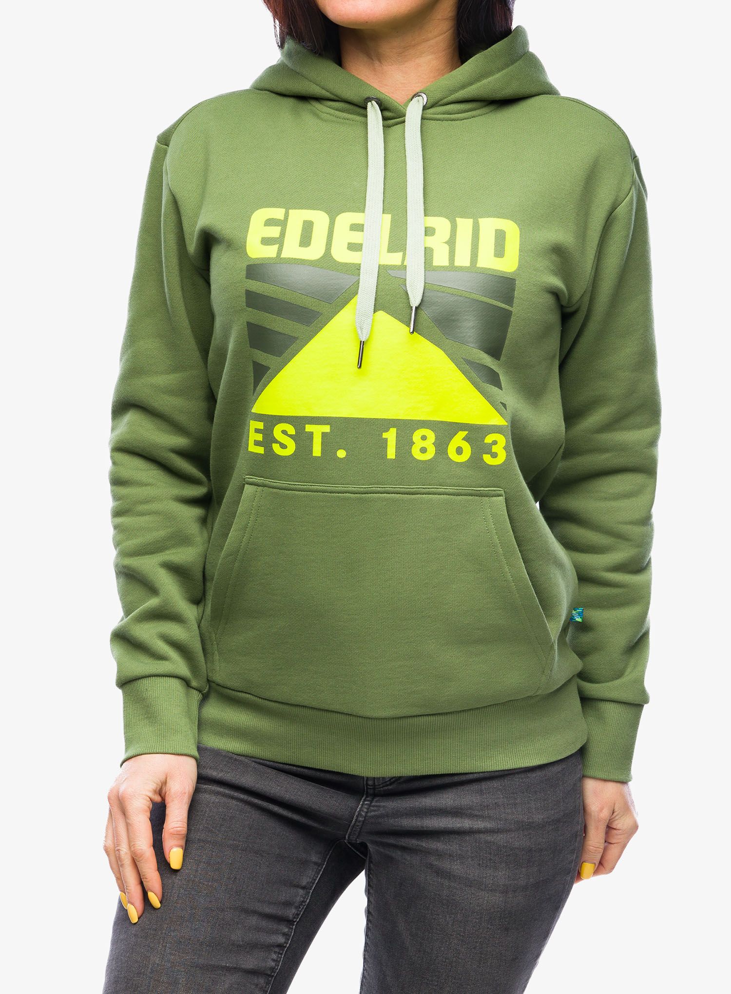 Ženska jopa s kapuco Edelrid Spotter Hoody IV - kale
