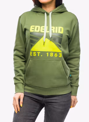 Ženska jopa s kapuco Edelrid Spotter Hoody IV - kale