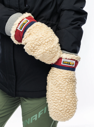 Volnene rokavice Elmer EM354 Teddy Mitten - beige/wine