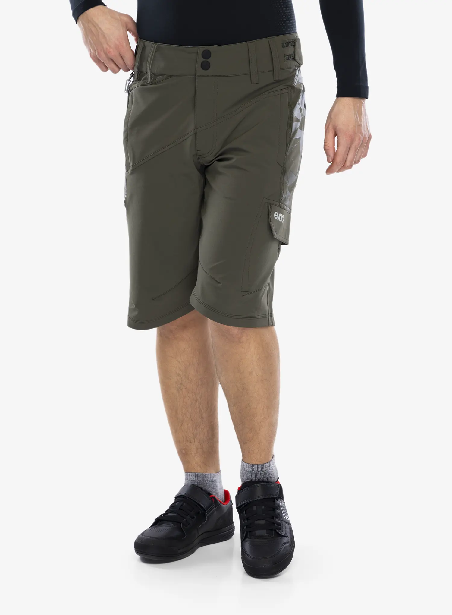 Kolesarske kratke hlače Evoc Bike Shorts - dark olive
