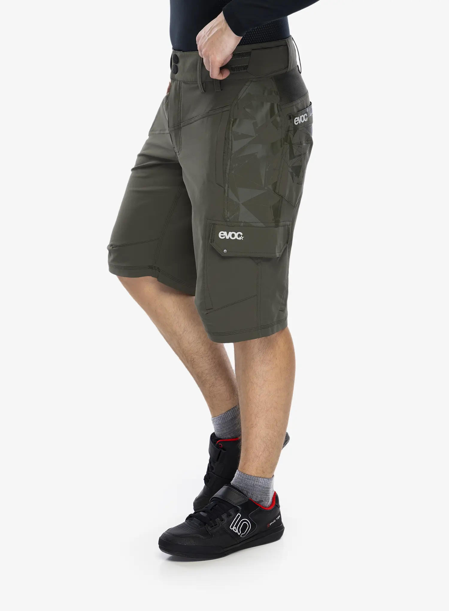 Kolesarske kratke hlače Evoc Bike Shorts - dark olive