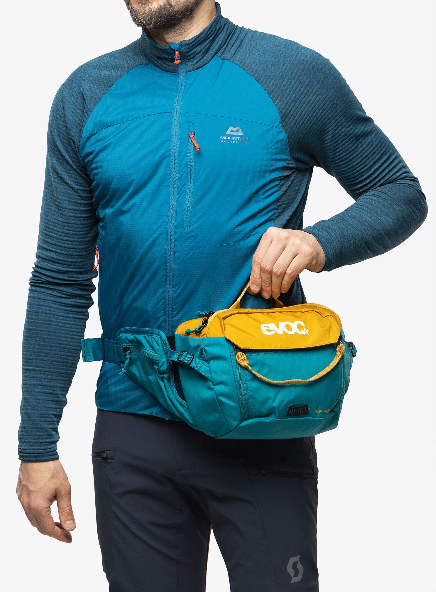 Kolesarska torbica za okoli pasu Evoc Hip Pack 3 - loam/ocean