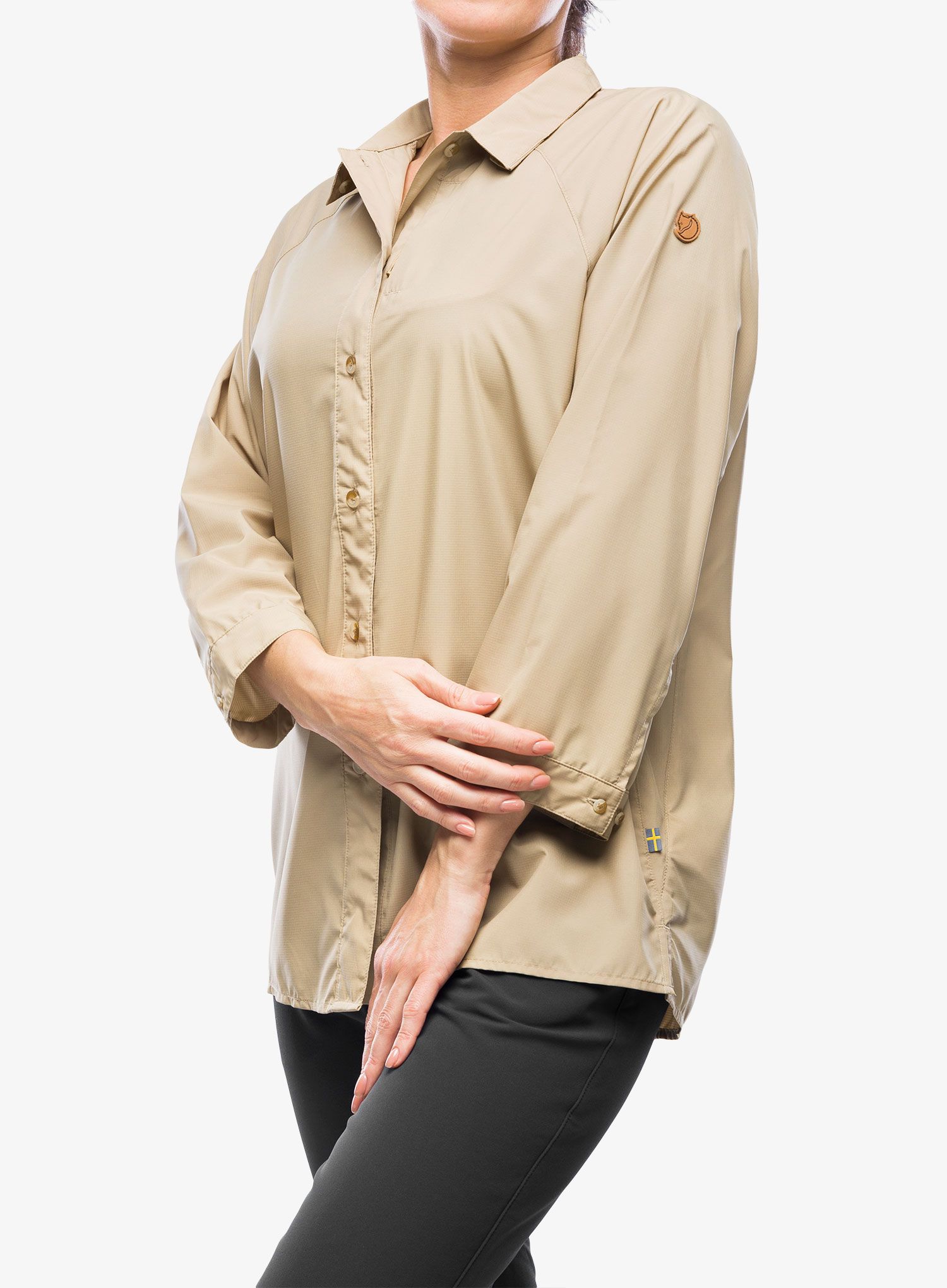 Ženska srajca Fjallraven Abisko Hike Shirt - sand stone