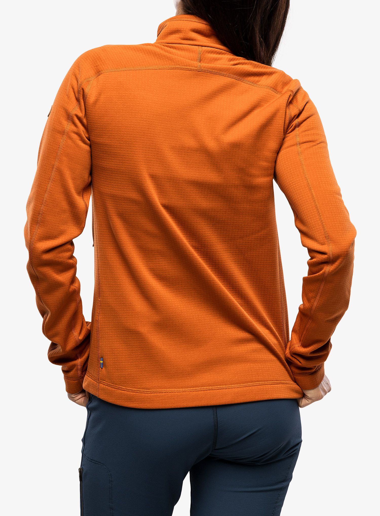 Ženska jopica z zadrgo Fjallraven Abisko Lite Fleece Jacket - terracotta brown