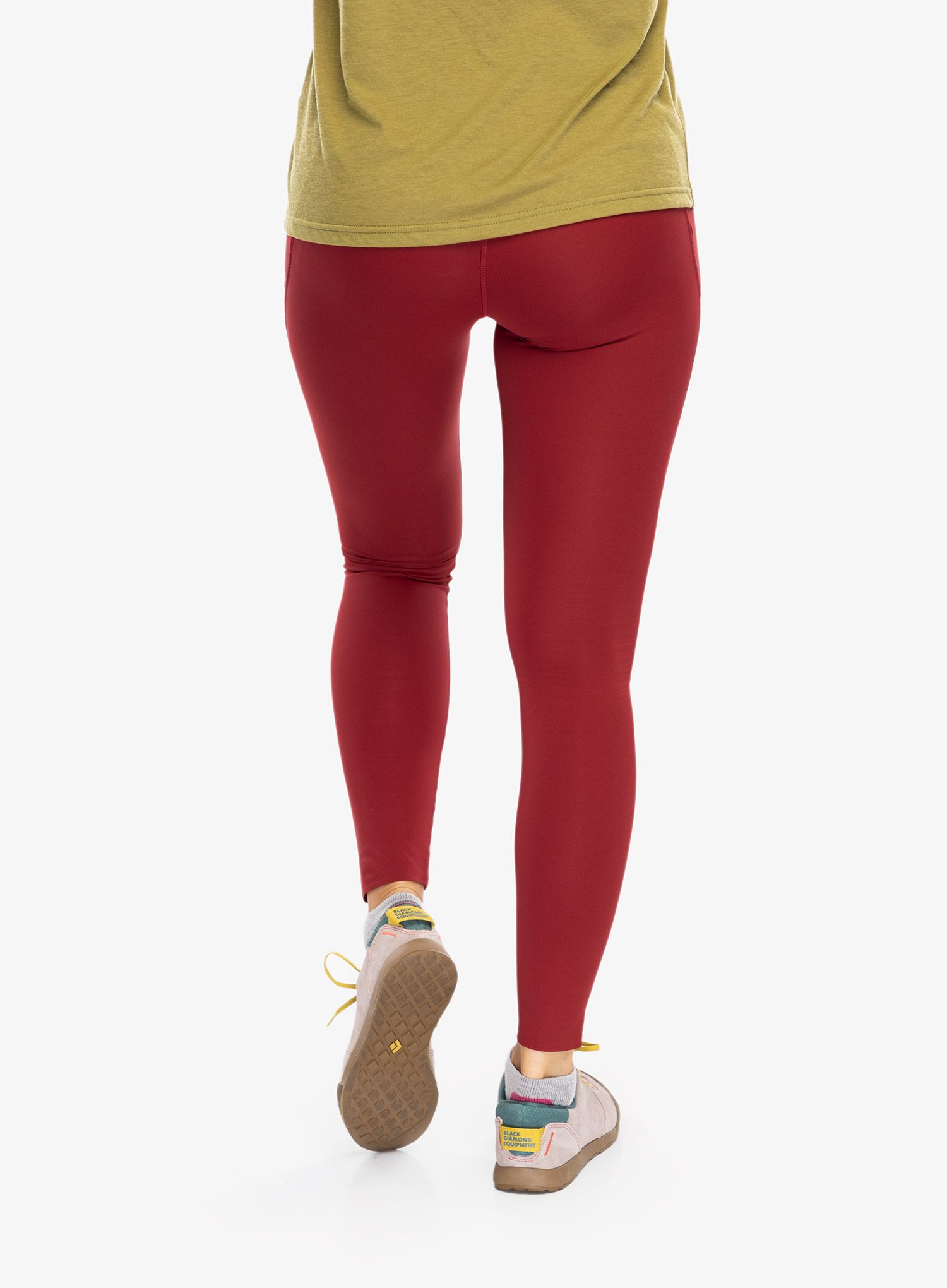 Ženske treking hlače Fjallraven Abisko Tights  - pomegranate red